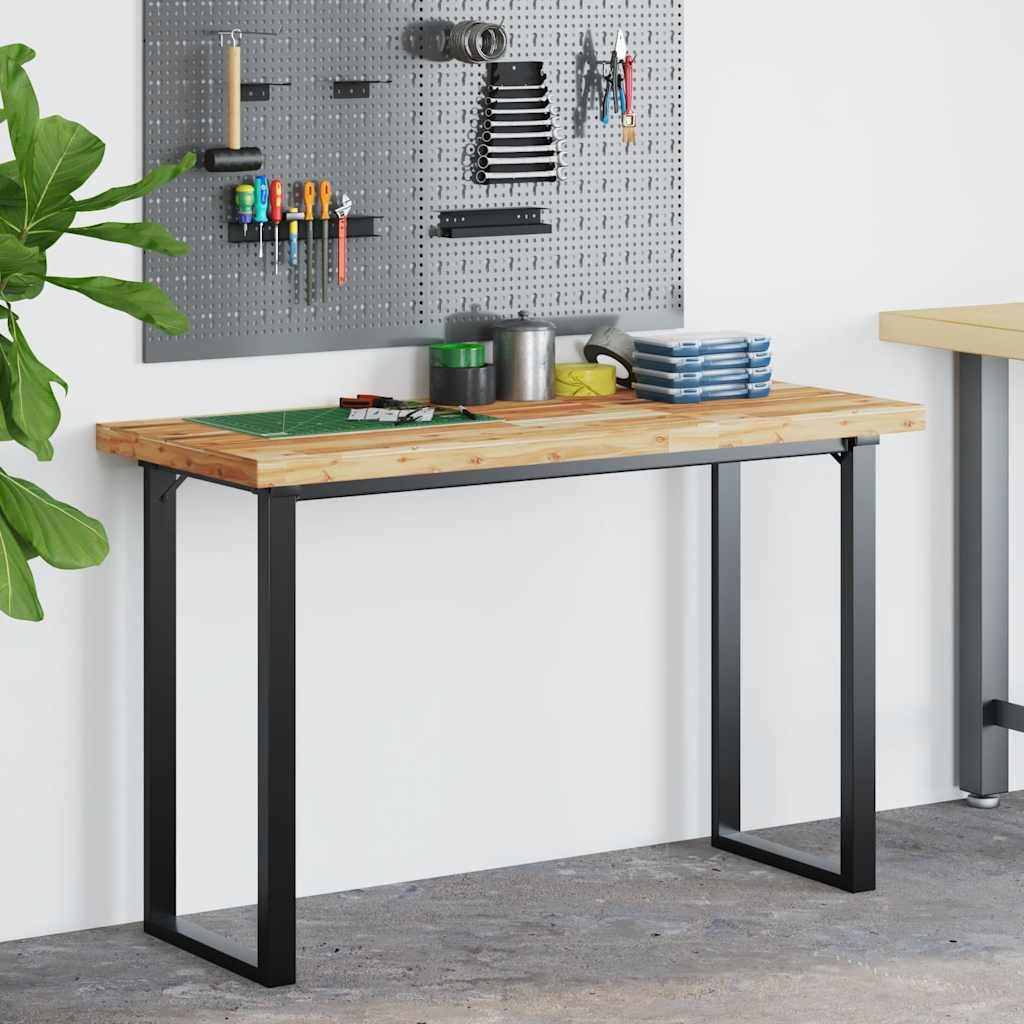 vidaXL Schreibtischplatte Schreibtischplatte Ölbeschichtung 120x50x4 cm Massivholz