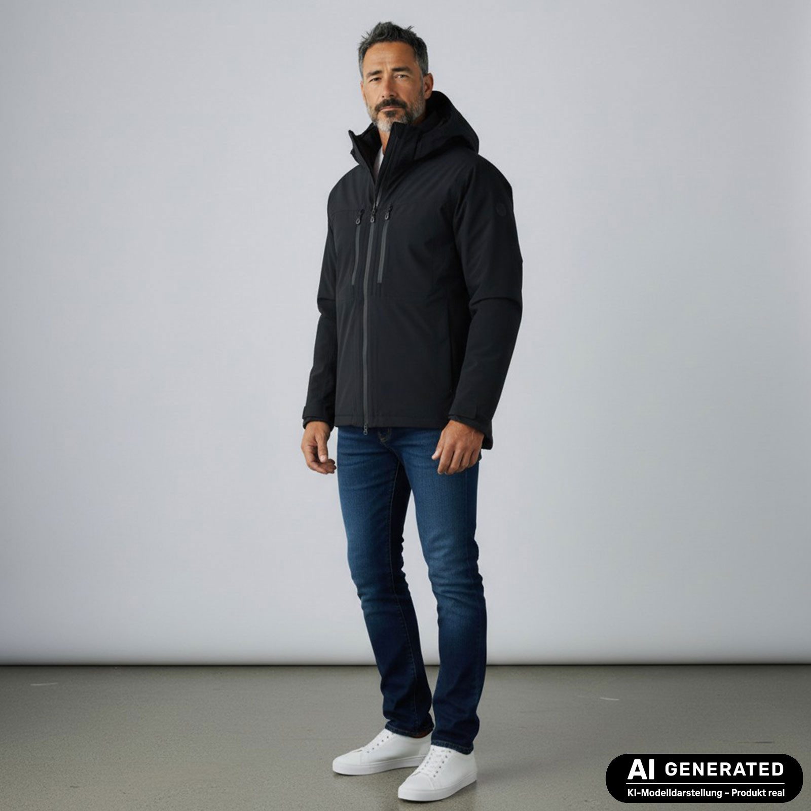 Blue Wave Funktionsjacke Neven Herren Outdoor-Jacke Neven mit abnehmbarer Kapuze - Wasserdicht – Bild 3 von 5