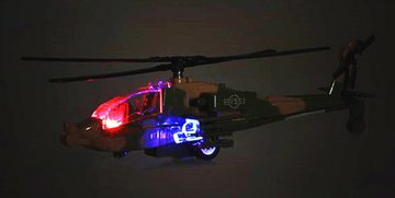 Toi-Toys Spielzeug-Hubschrauber Army HUBSCHRAUBER mit Licht & Sound Rückzug Militär Modell 98 (Beige), Spielzeug Kinder Geschenk