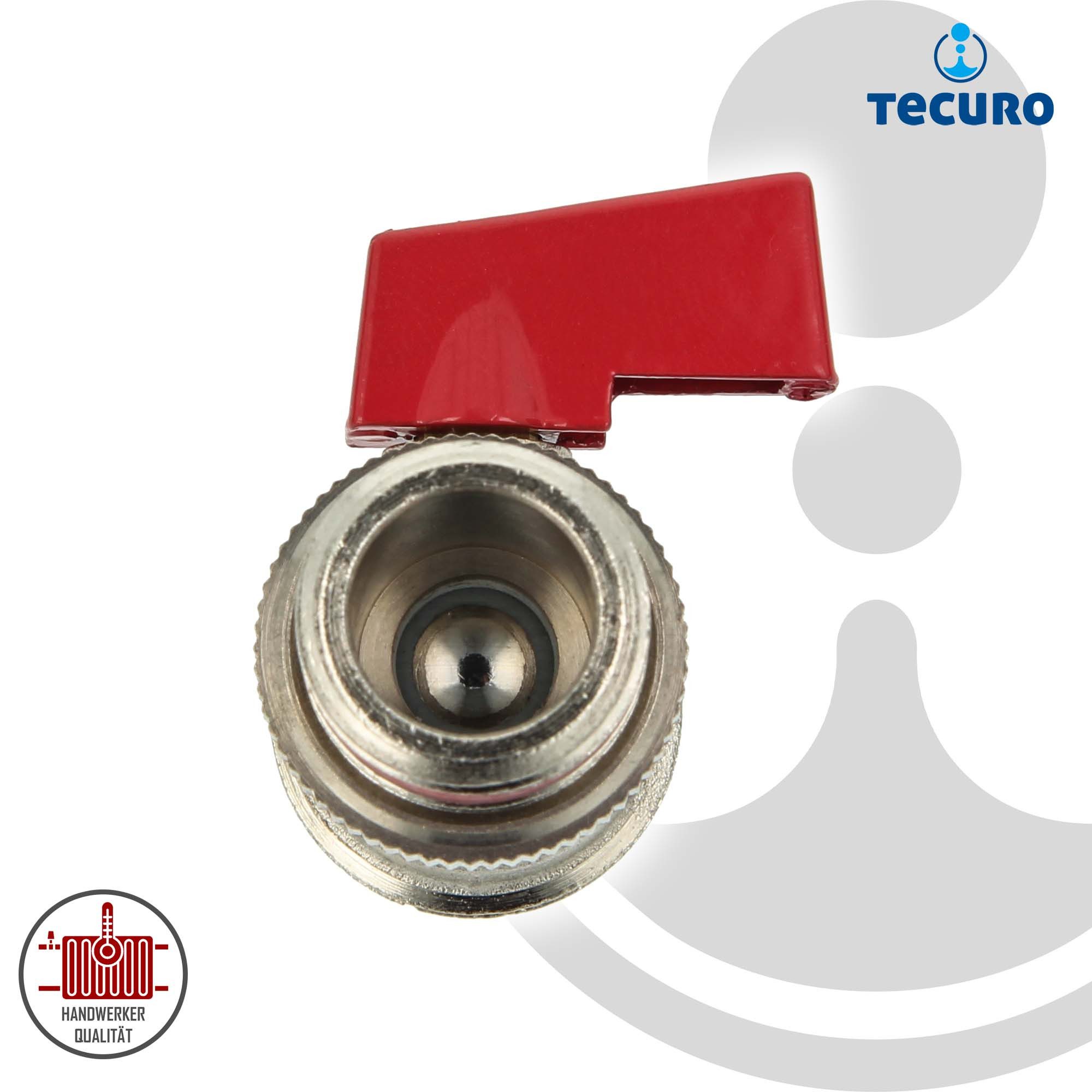 tecuro Kugelhahn KFE-AG 1/2 Zoll, Kessel Füll- und Entleerungsventil