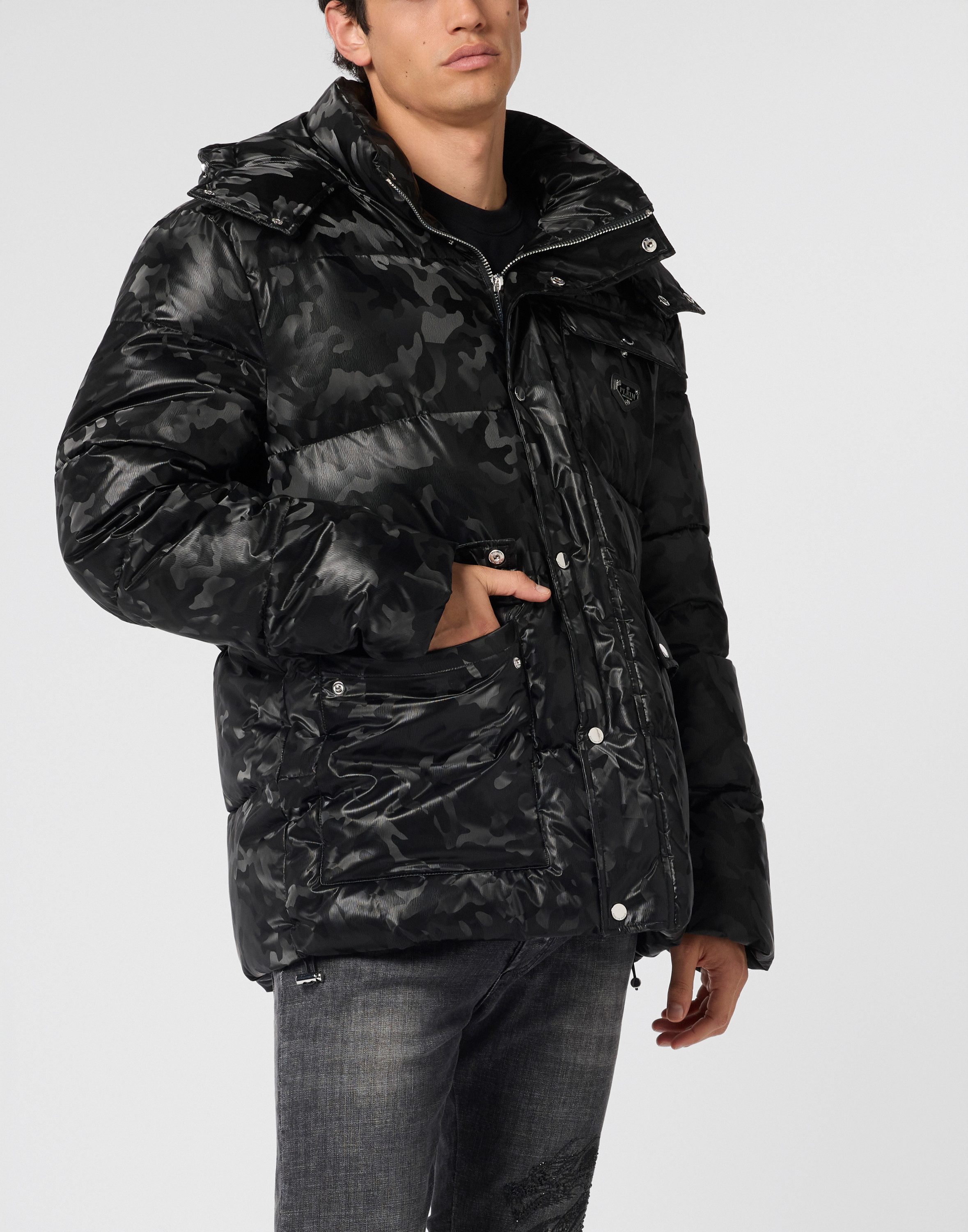 PHILIPP PLEIN Winterjacke Camouflage