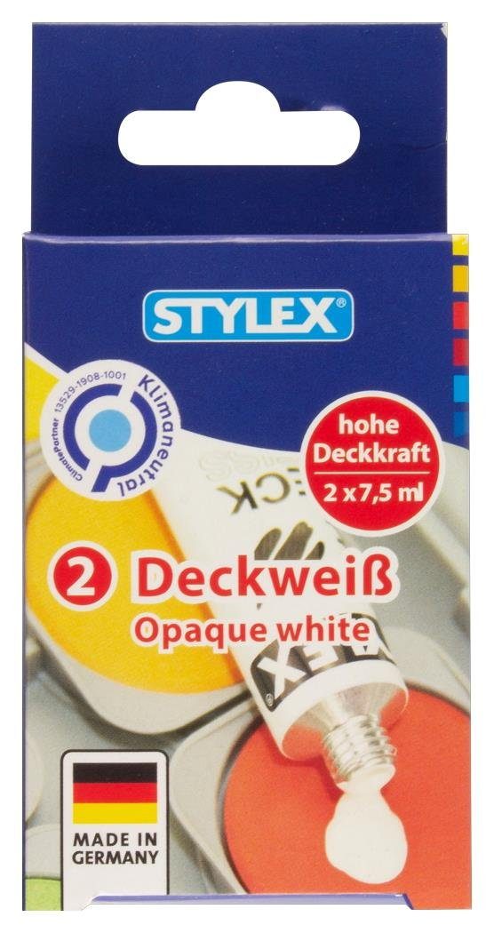 ml Stylex 7,5 Künstlerstift Doppelpack Deckweiss Stylex