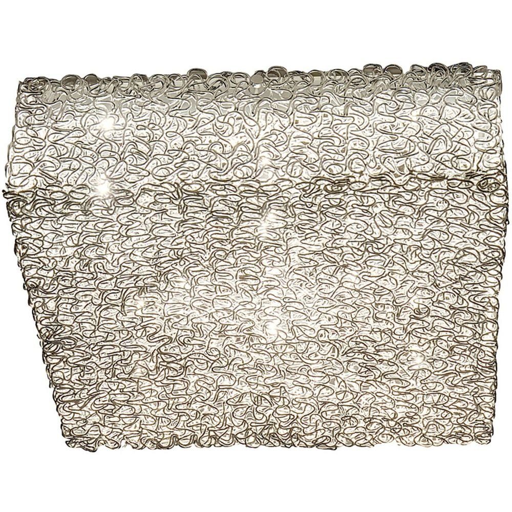 Deckenleuchte Aluminium-Metall Rifugio verchromt Holländer silber Silber 9-flammig