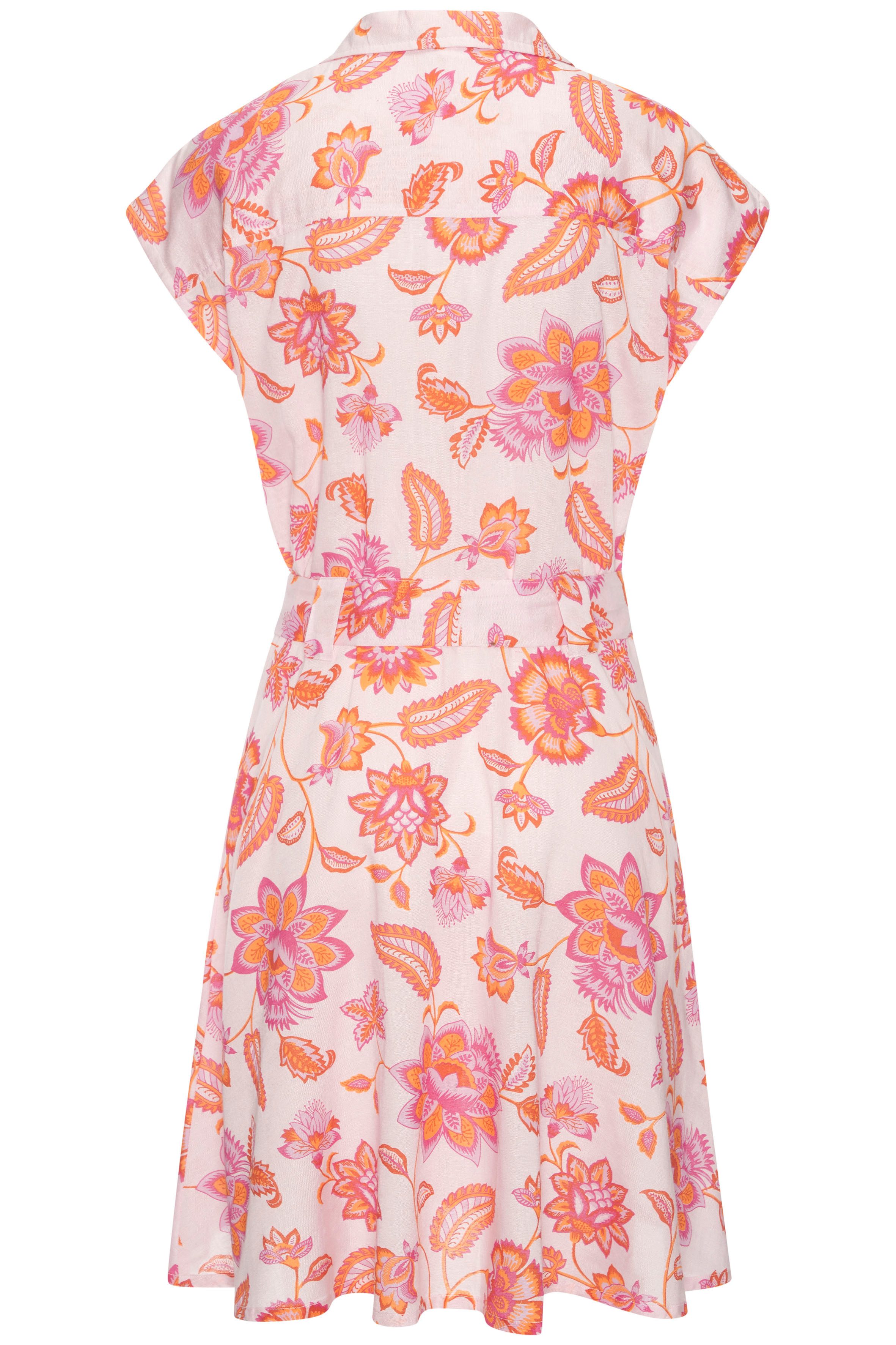 LASCANA Hemdblusenkleid (mit Bindegürtel) aus Leinenmix, günstig online kaufen