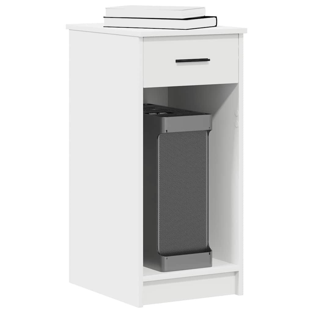 vidaXL Schreibtisch Computerschrank mit Schublade Weiß 35x45x77 cm – Bild 2 von 5