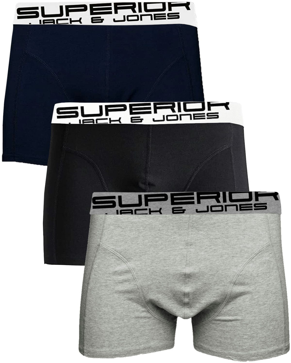 Jack & Jones Boxershorts (3er-Pack) mit Logo auf dem Taillenbund günstig online kaufen