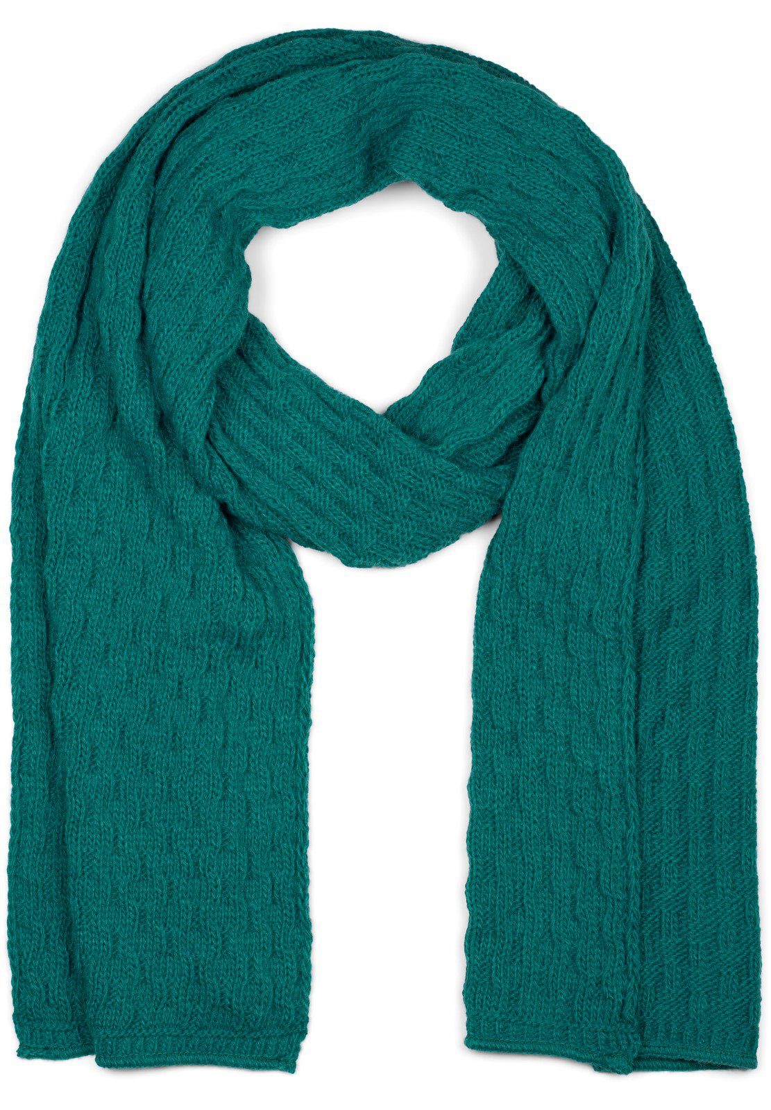 Strickschal Strick Schal mit Flecht Muster