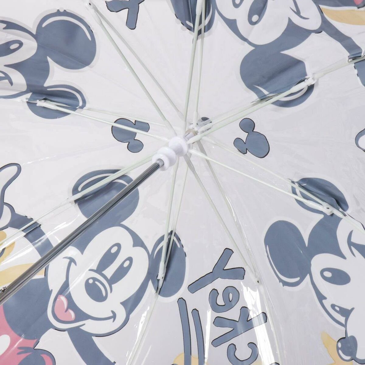 Disney Mickey Mouse Taschenregenschirm Regenschirm cm Mouse Rot Durchsichtig 71 Ø Mickey