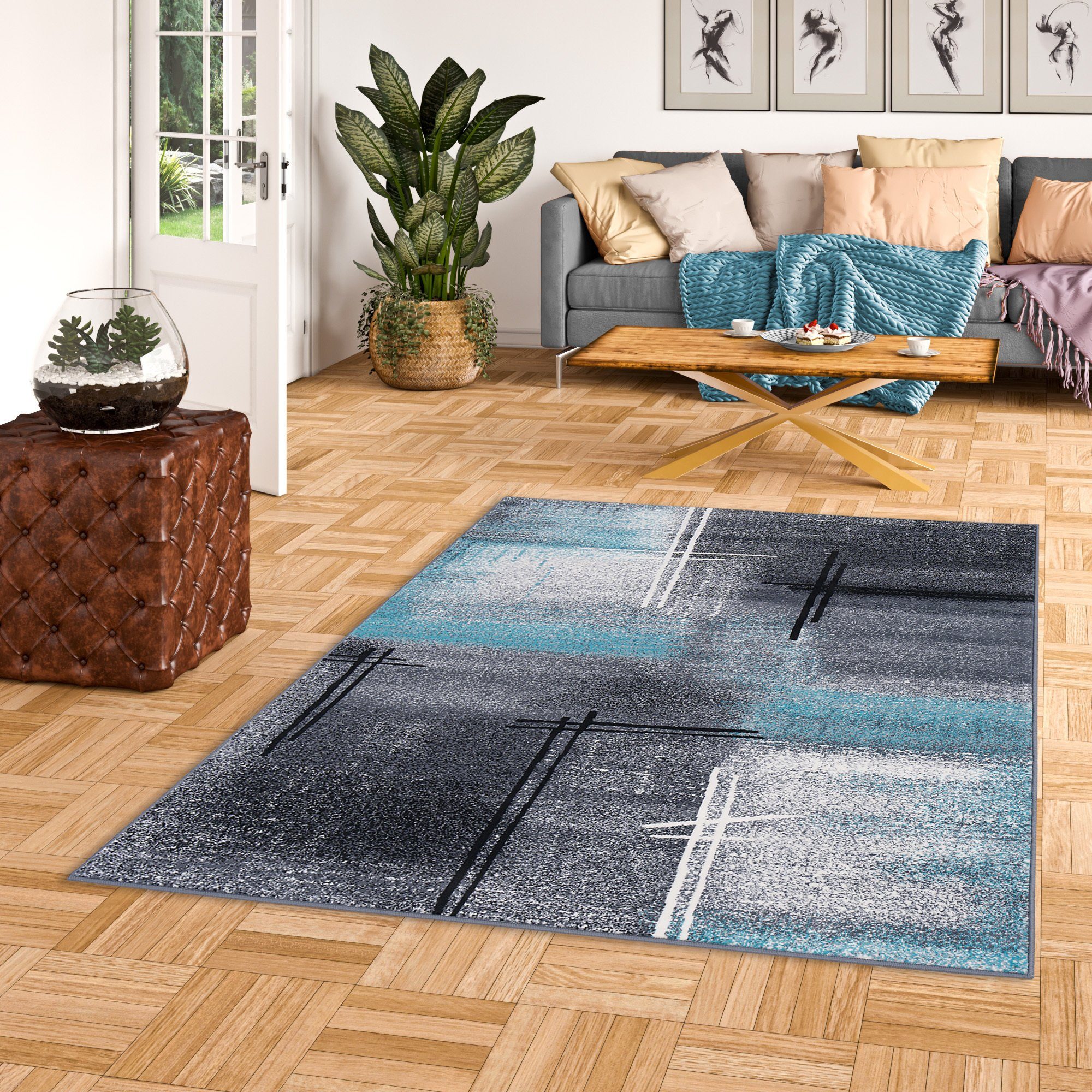 Pergamon Designteppich Designer Teppich Brilliant Verlauf, Rechteckig, Höhe günstig online kaufen