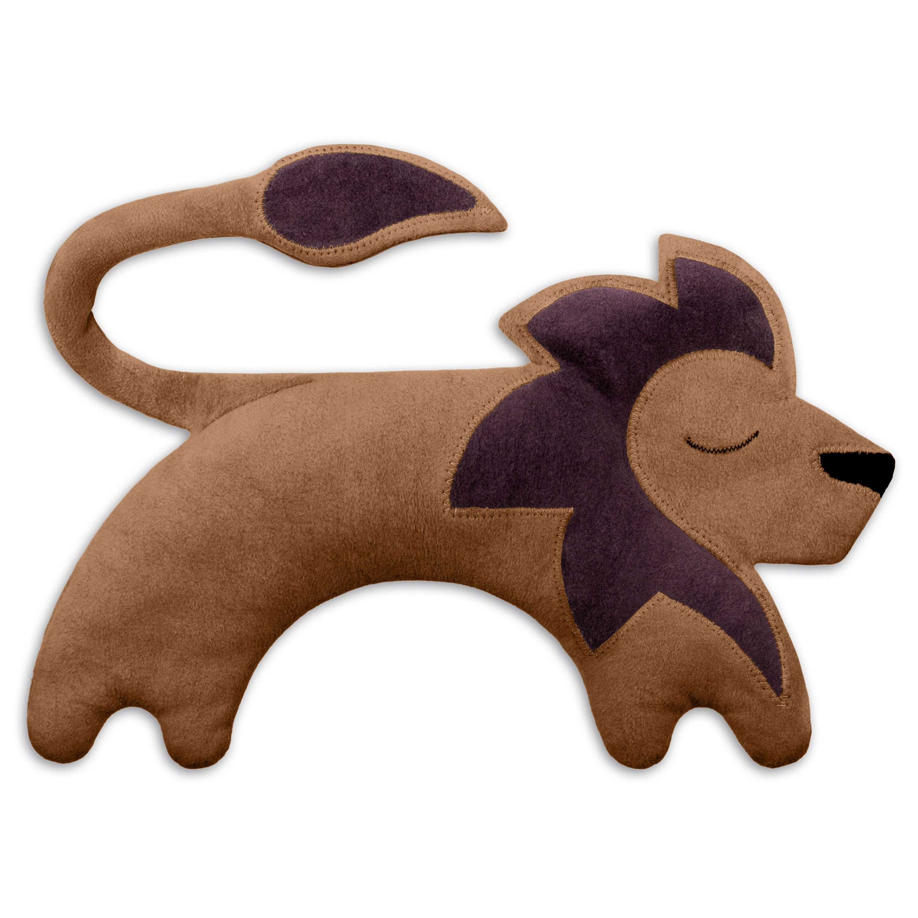 Leschi Wärmekissen für Nacken & Schultern, Körnerkissen mit Bio-Weizen, Mikrowelle, Löwe