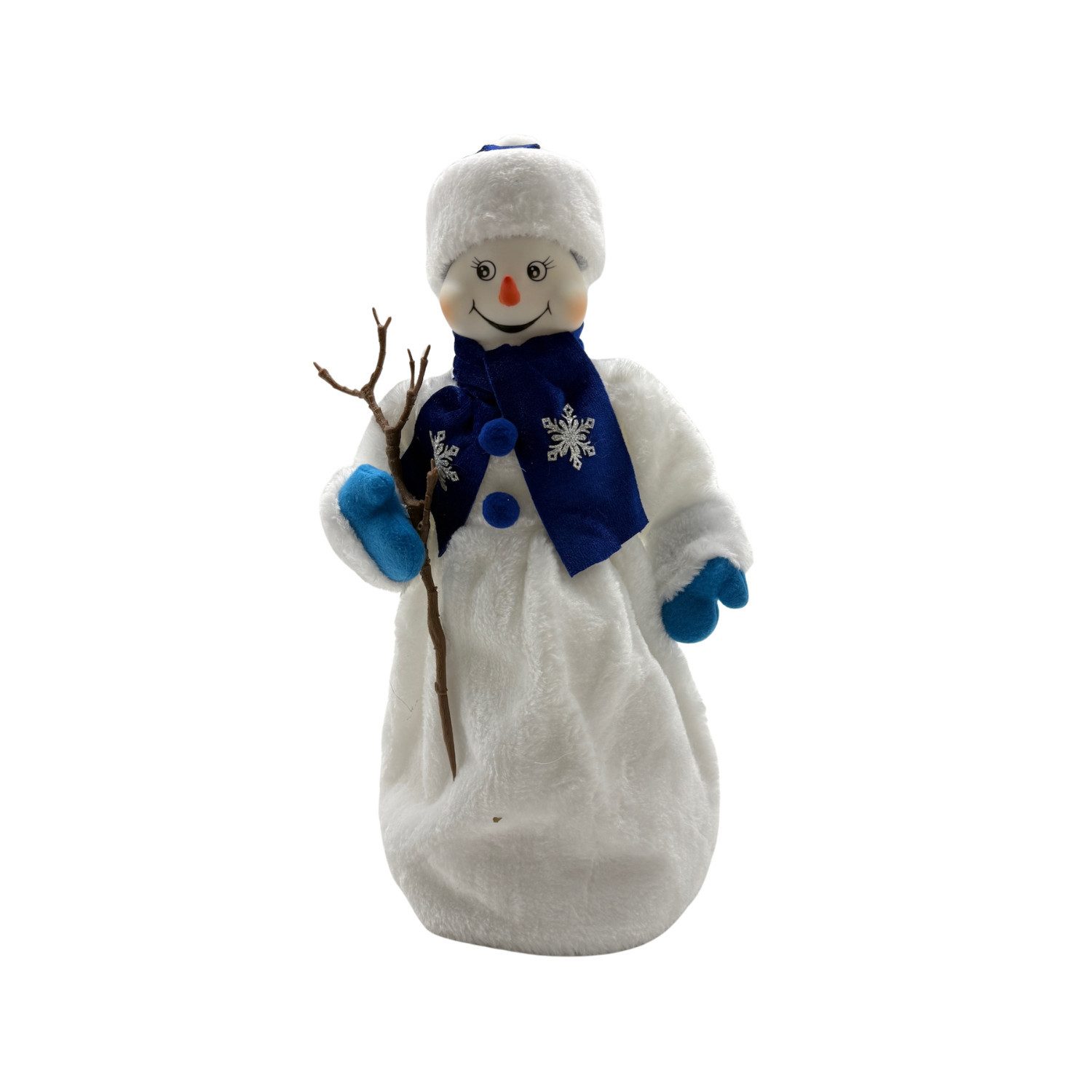 Olymp Handels GmbH Weihnachtsfigur Schneemann Dekofigur 40 cm mit Bonbonbehälter Weihnachtsdekoration