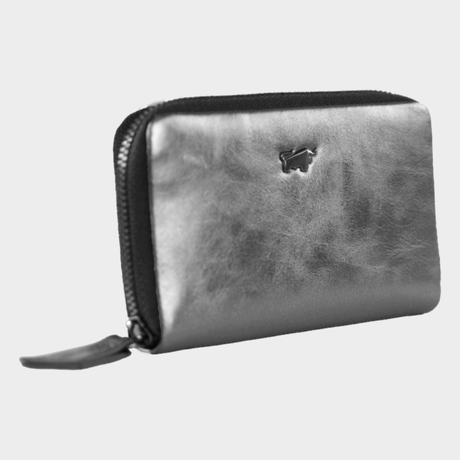 Braun Büffel Mini Geldbörse RUBY RFID Mini Geldbörse silver