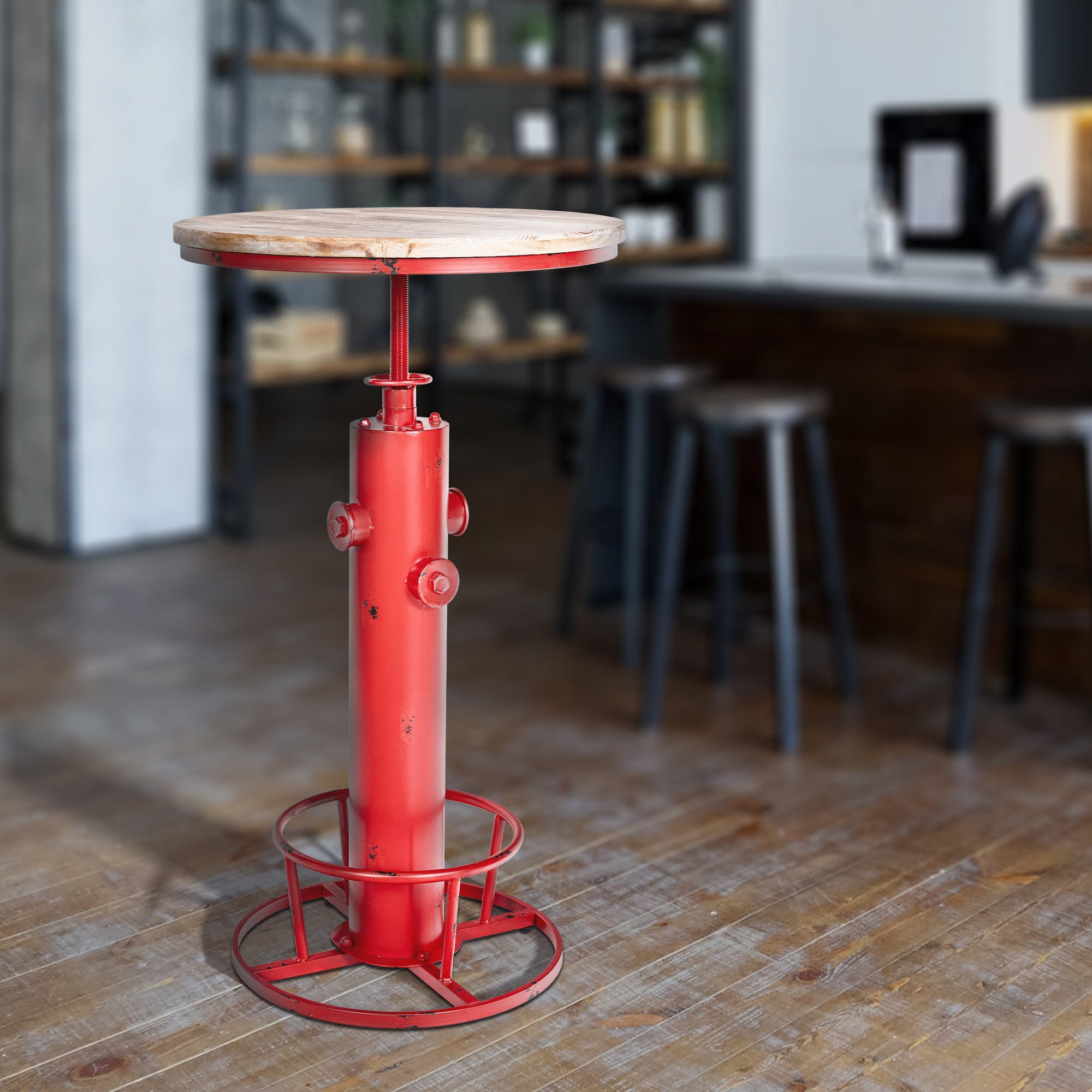 CLP Bartisch Ruhr (1er), höhenverstellbarer Stehtisch, Gestell aus Metall