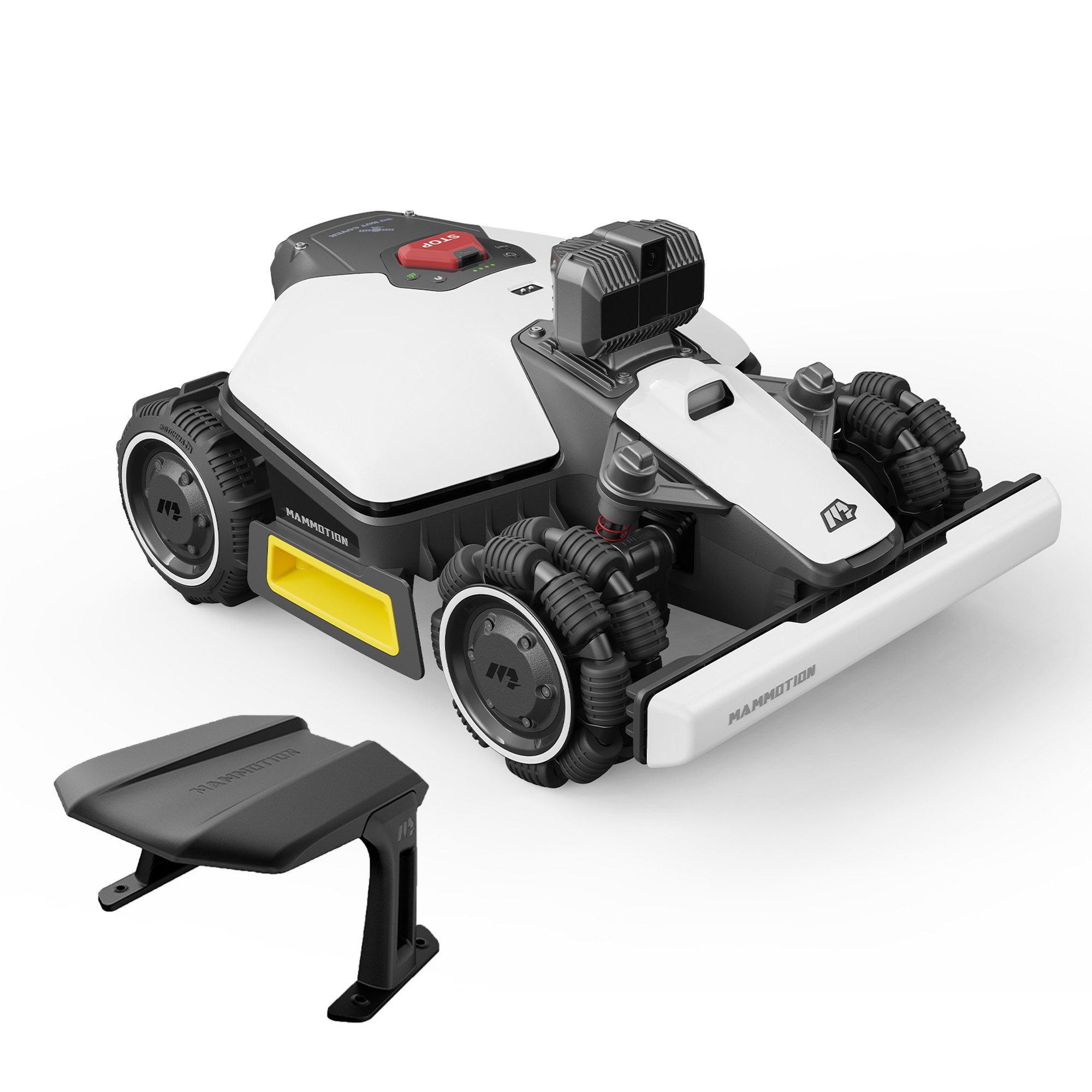 Mammotion Rasenmähroboter LUBA Mini AWD LiDAR Mähroboter ohne Begrenzungskabel, bis 1500 m² Rasenfläche, Allradantrieb, Auto-Kartierung, mit Garage Standard, 4G-Modul, APP