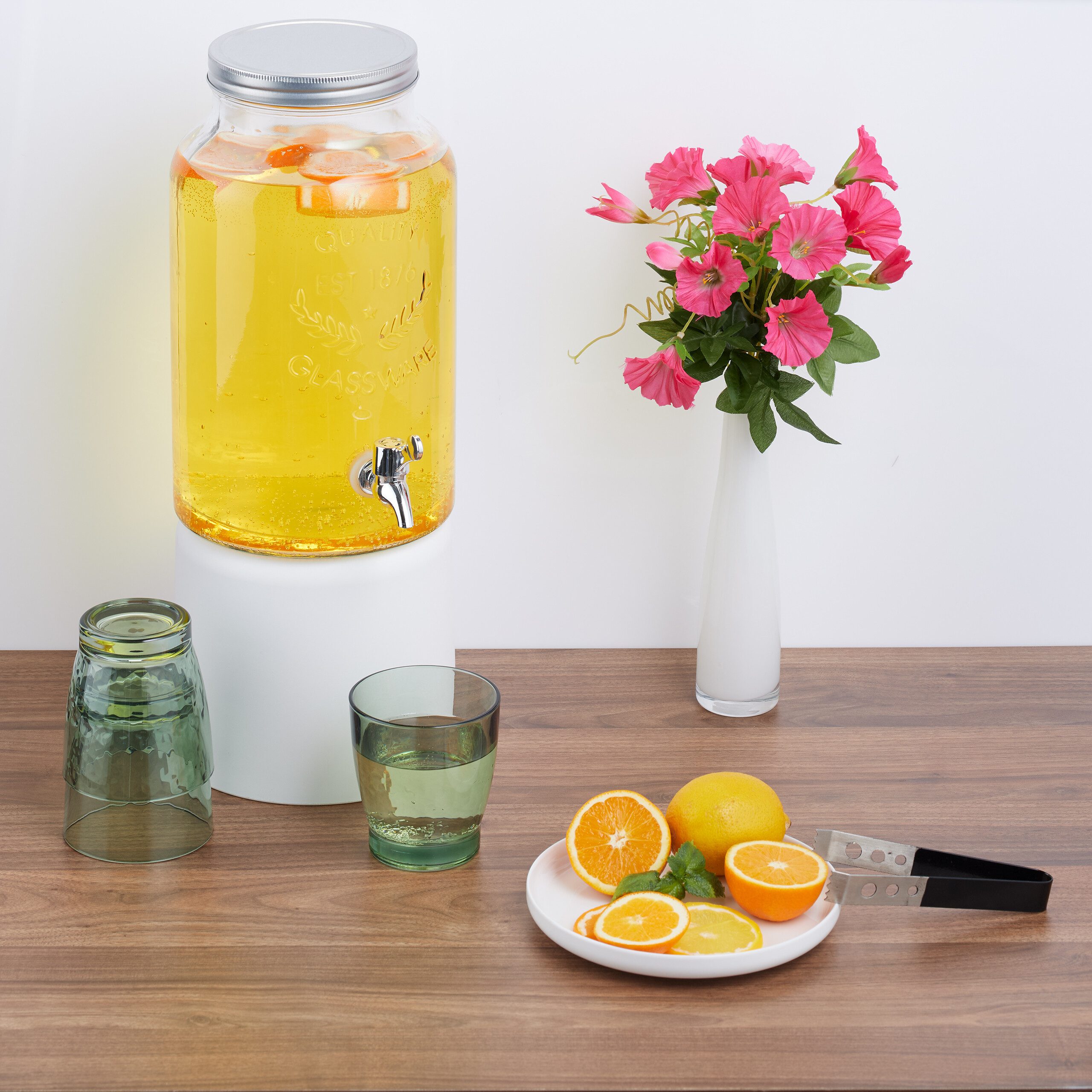 relaxdays Getränkespender 5 Liter Vintage Desig