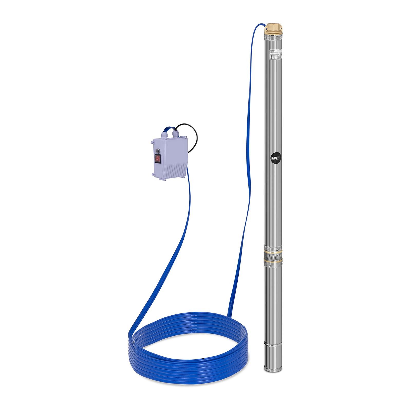 MSW Tiefbrunnenpumpe 3.800 l/h Brunnenpumpe Tauchpumpe günstig online kaufen