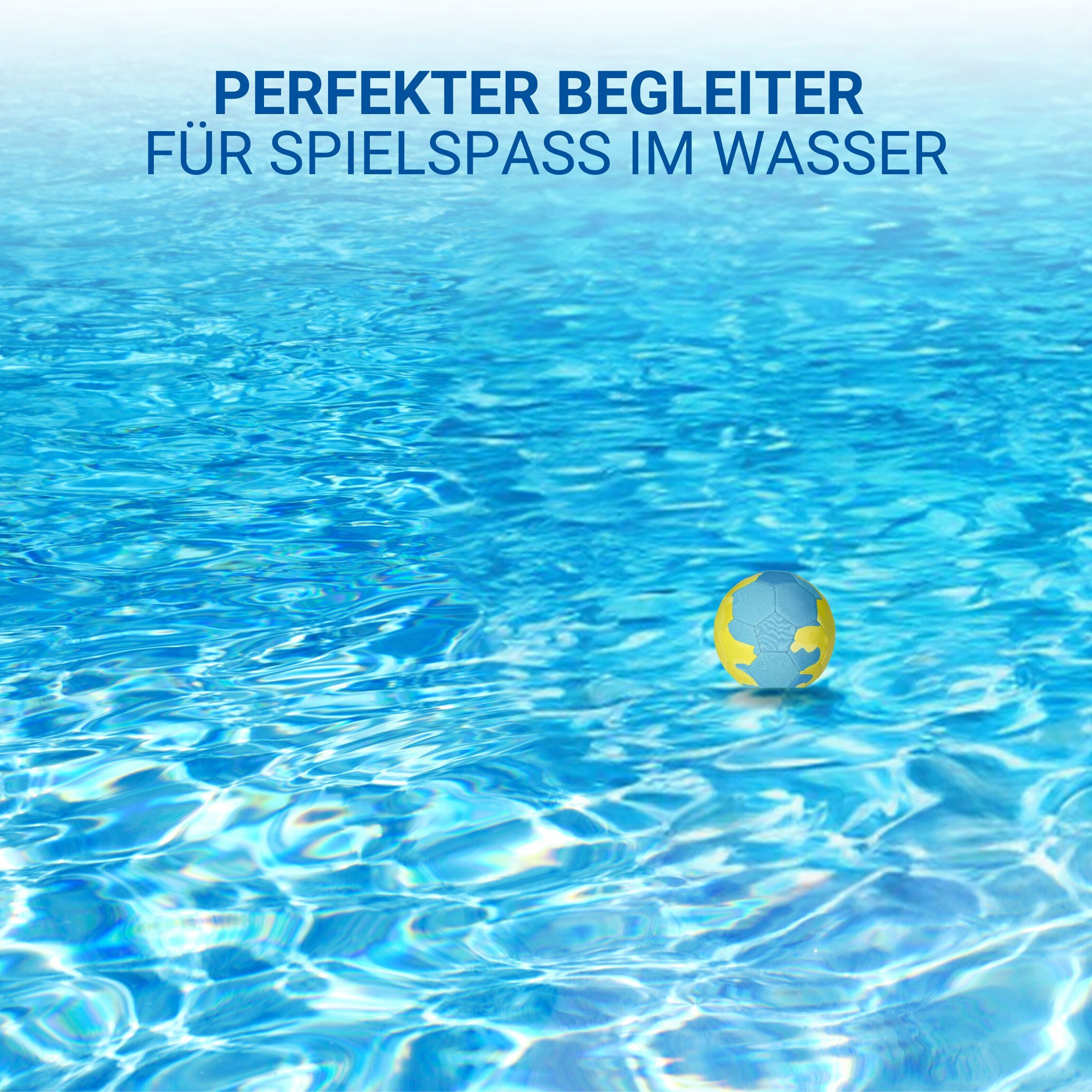 elasto Spielball aufblasbarer Wasserball Mini Fußball für Kinder & Erwachsene