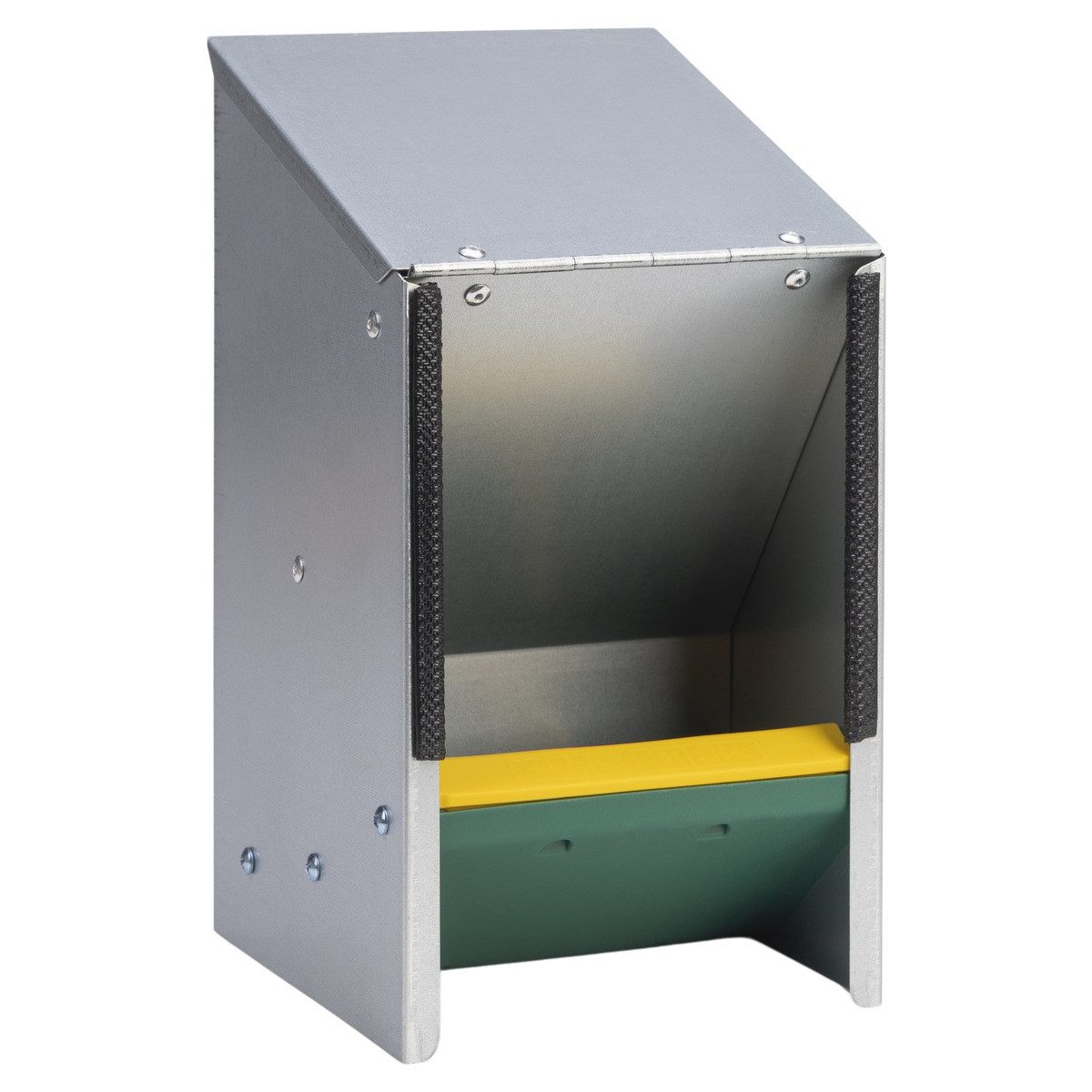 OLBA B.V. Futterspender Metall Futterautomat mit Deckel 2,5 kg Fassungsvermögen