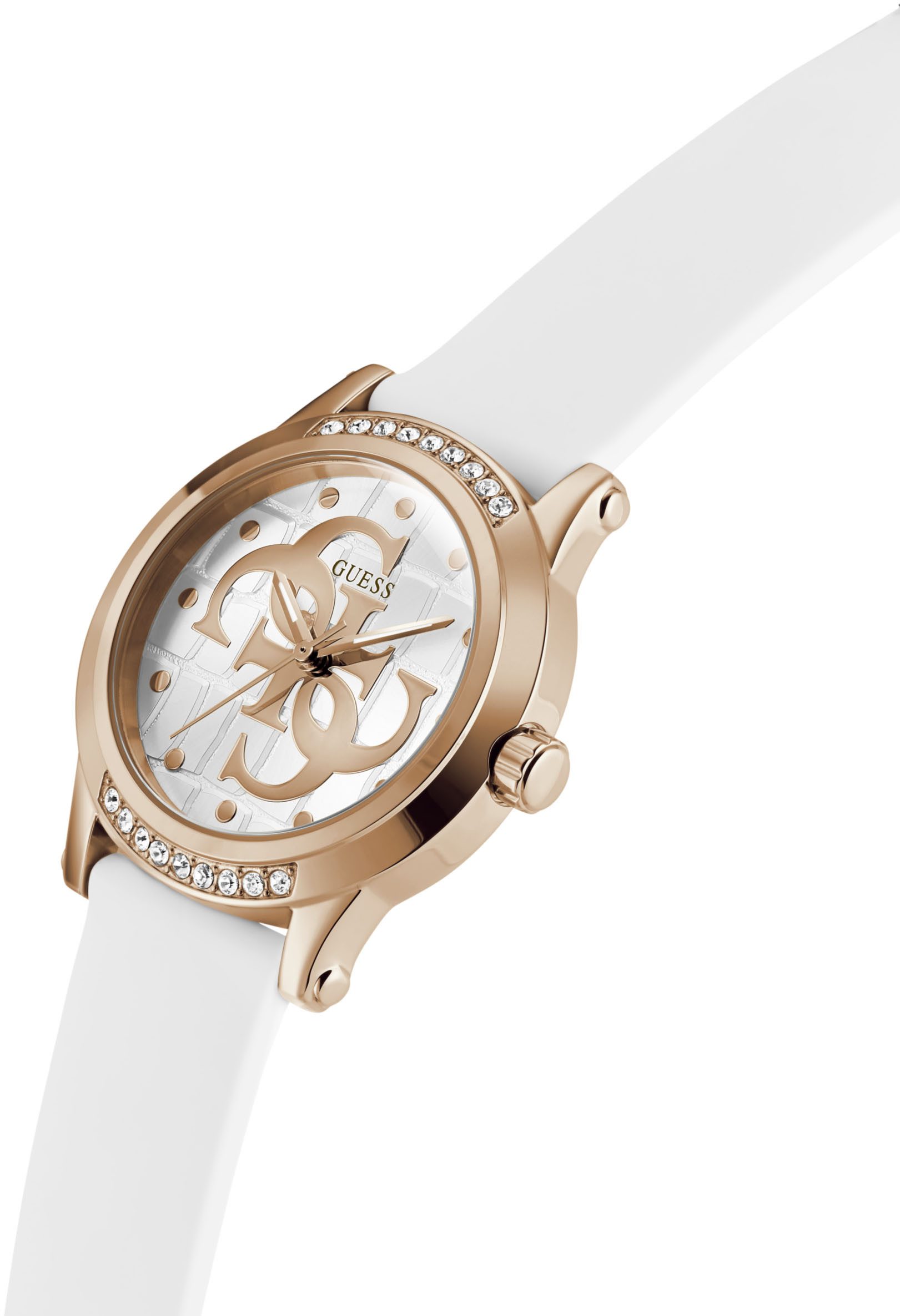 Guess Quarzuhr ANNETTE GW0860L4, Armbanduhr, Damenuhr, Silikonarmband, anal günstig online kaufen