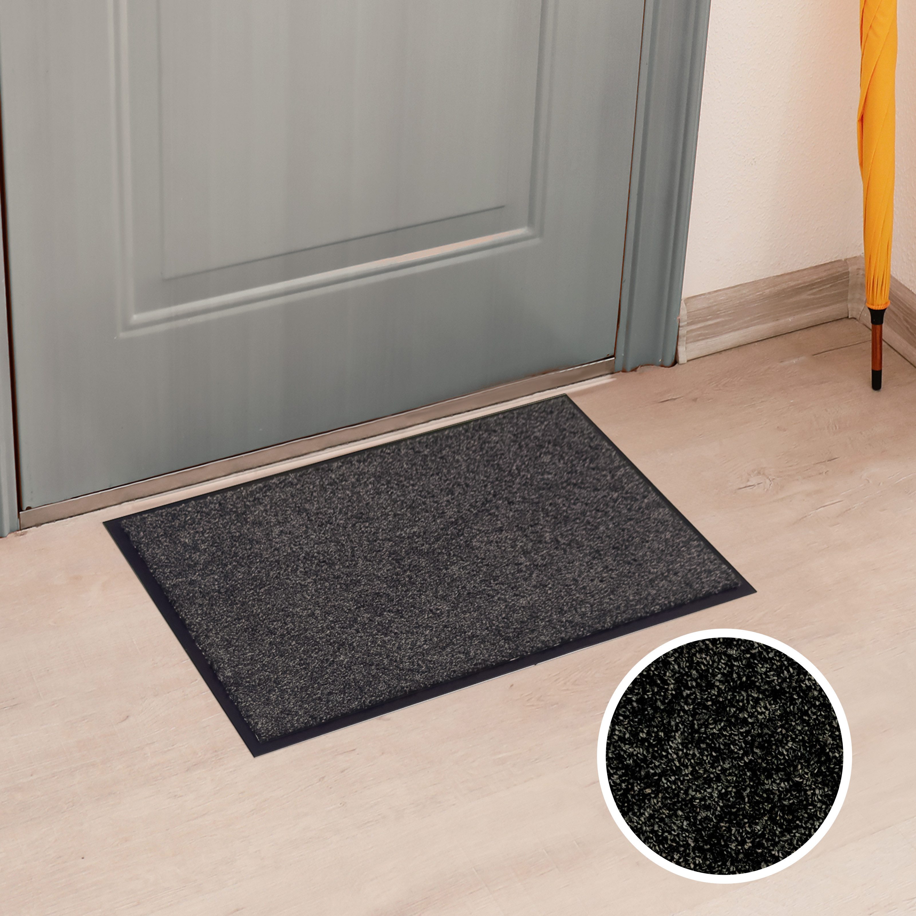 OTTO home Fußmatte Vianne, Schmutzfangmatte Indoor, für Hausflur und Eingangsbereiche, rechteckig, Höhe: 10 mm, Eingangsmatte, rutschfeste Unterseite, meliert, waschbar