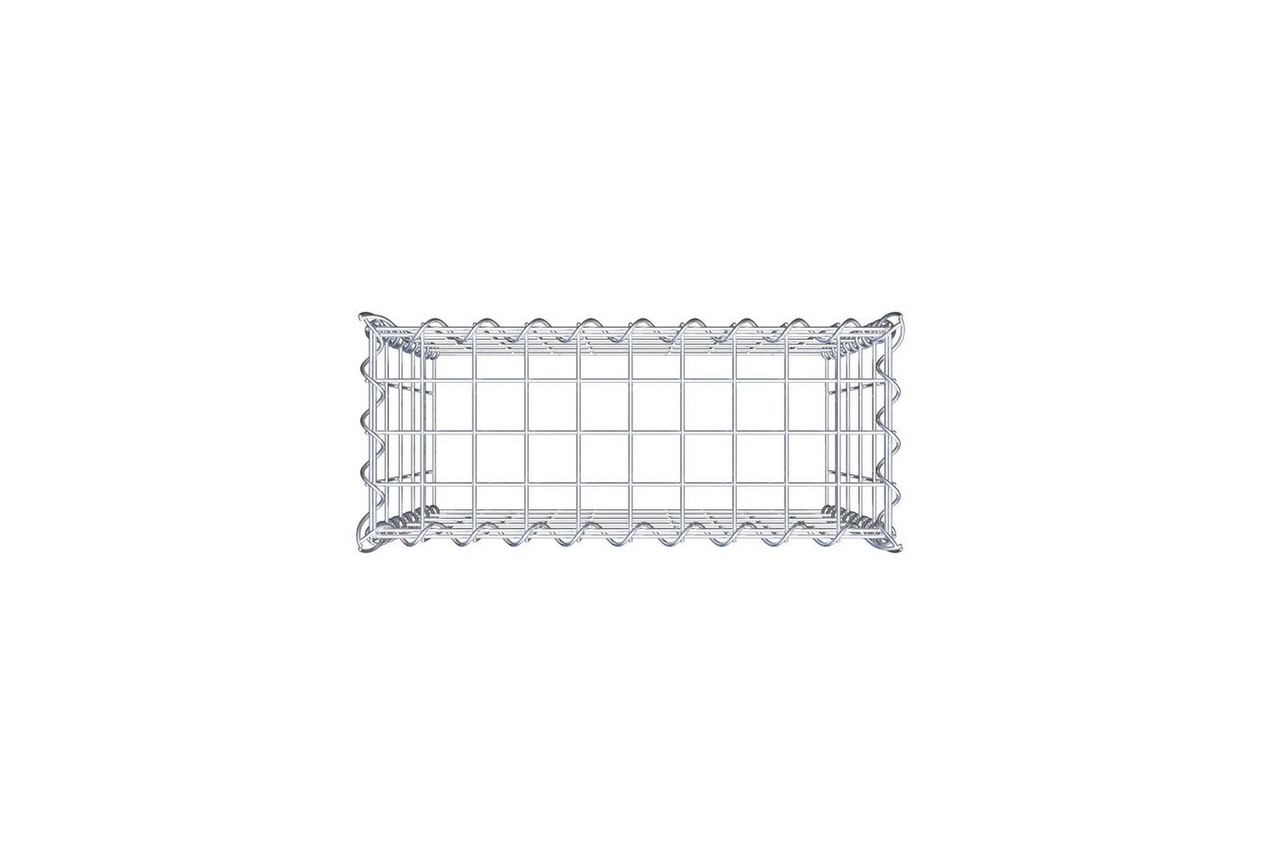 Thumbnail - Gabiona Gabionenzaun Anbaugabione Typ 3 50 cm x 50 cm x 20 cm (L x H x T), Maschenweite 5, (Anbaugabione Typ 3 50 cm x 5...