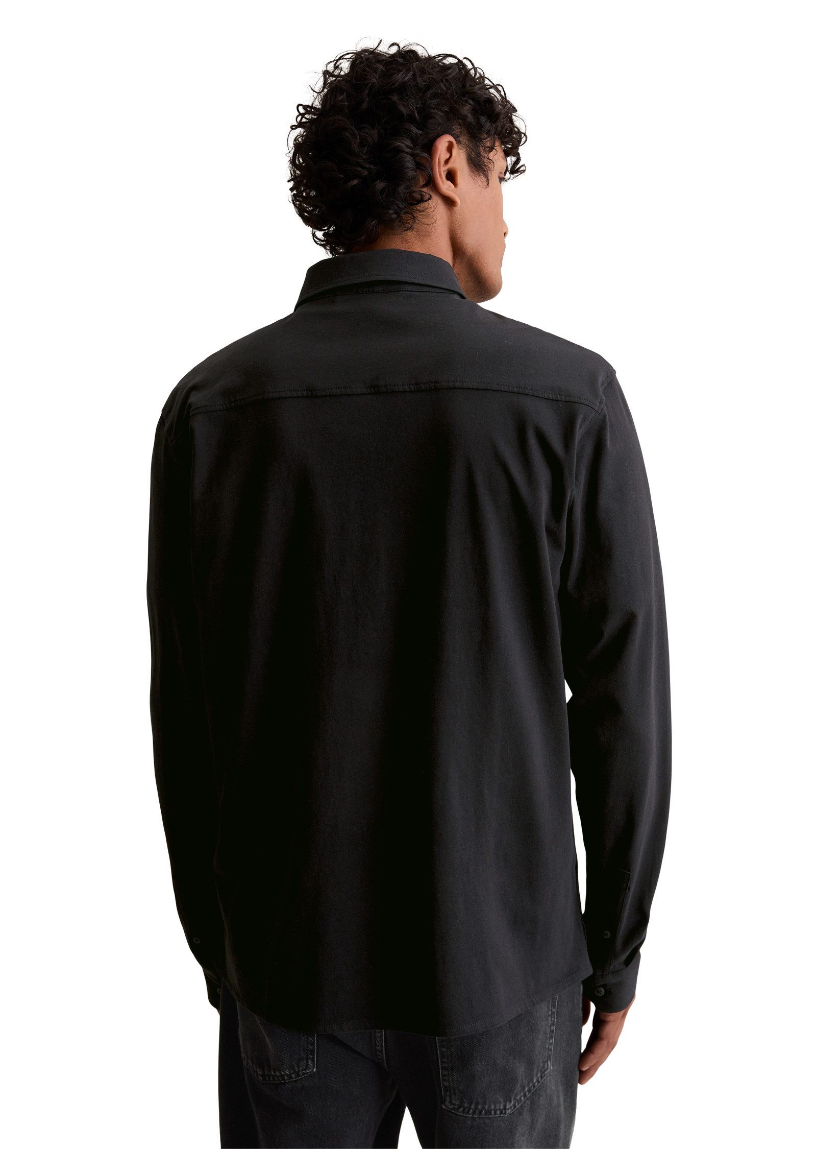 Marc O'Polo DENIM Langarmhemd relaxed fit aus reiner Bio-Baumwolle günstig online kaufen