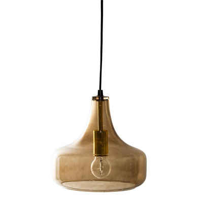 Bloomingville Hängeleuchte Pendant Lamp, Brown, Glass - 25,5 x 23 cm