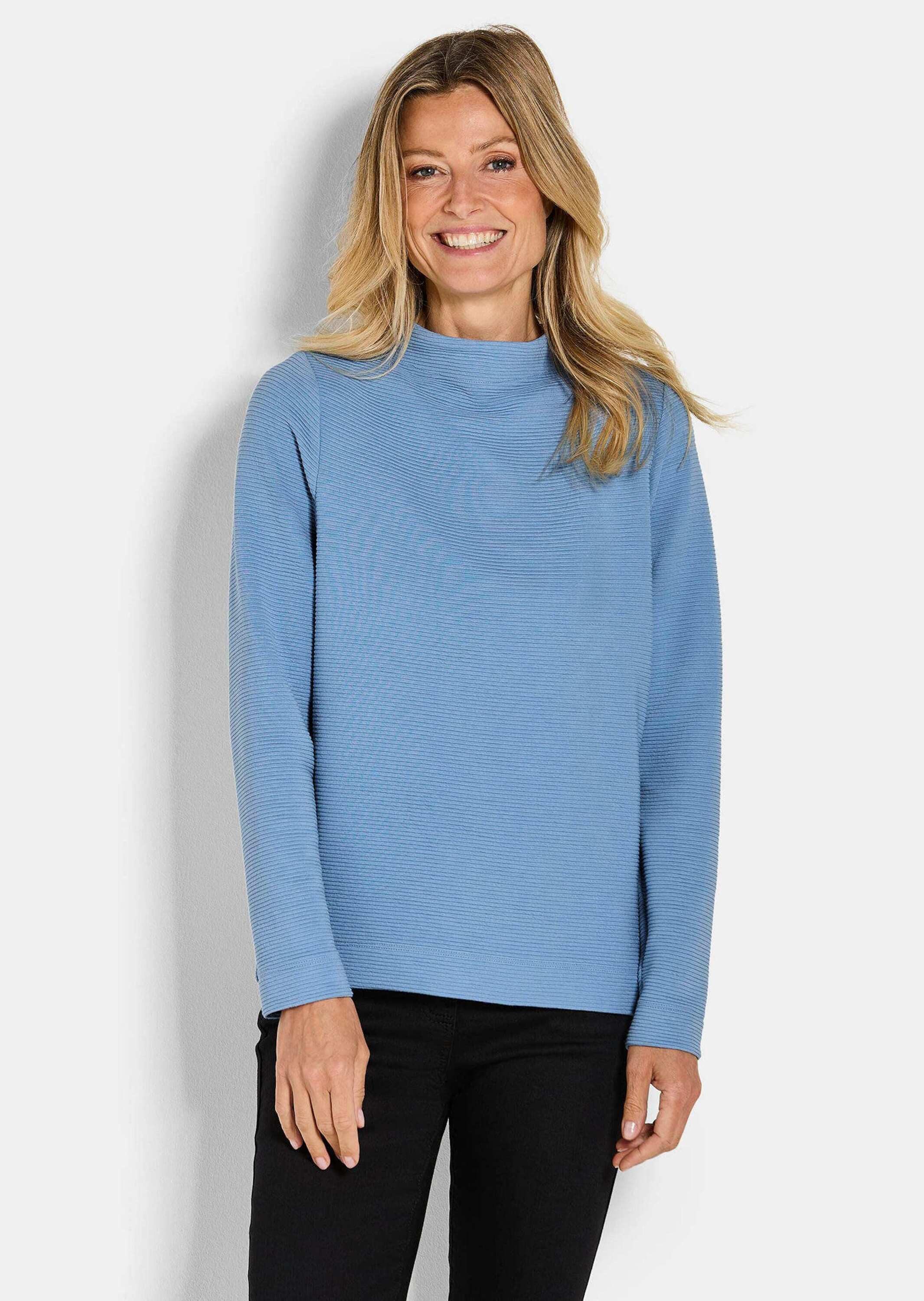 GOLDNER Strickpullover Langarm Ottoman-Design, Turtleneck Sportiver Look mi günstig online kaufen