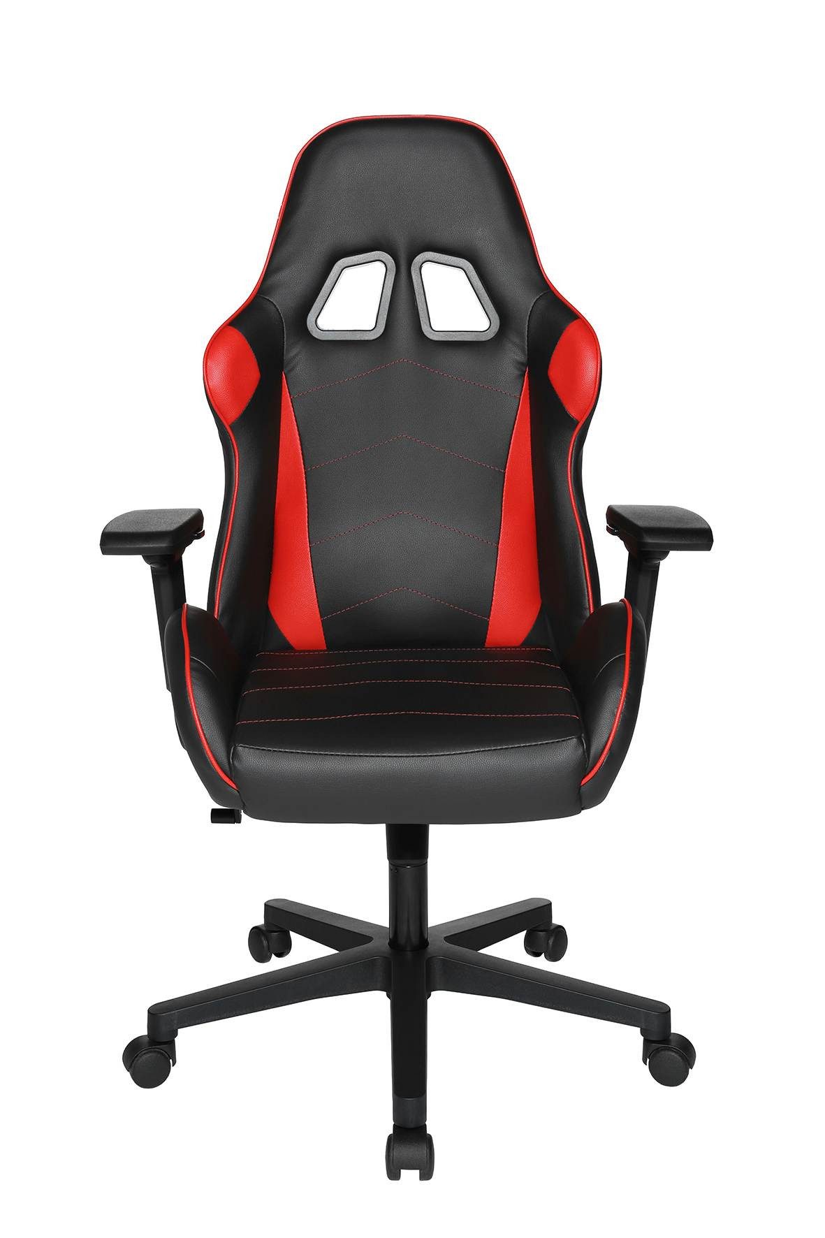 TOPSTAR Gaming-Stuhl Gaming Chair Bürostuhl SPEED CHAIR 2, Kunstleder Schwarz Rot, Top Star
