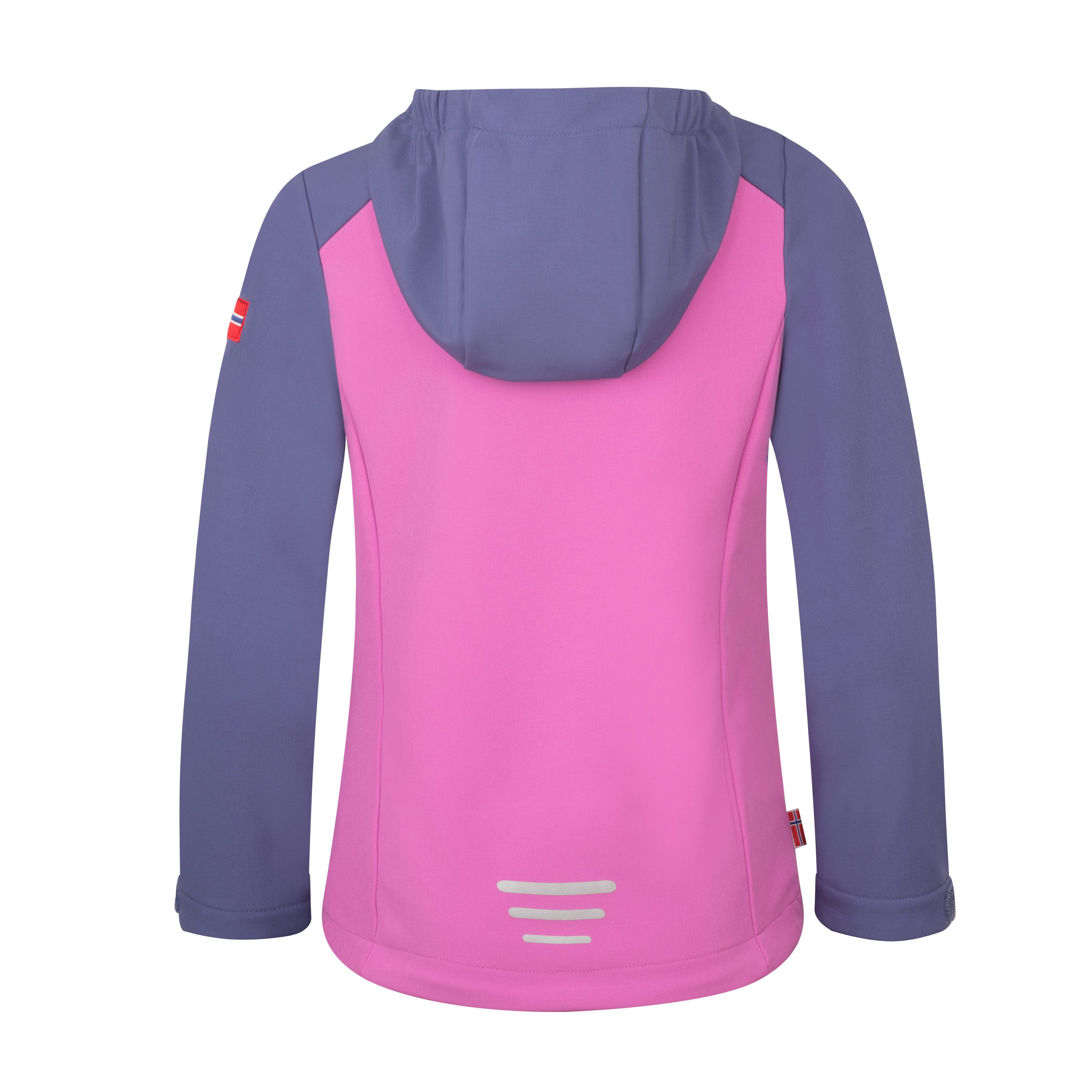 TROLLKIDS Softshelljacke GIRLS KRISTIANSAND JACKET XT für Trekking und sportliche Aktivitäten, wasserabweisend