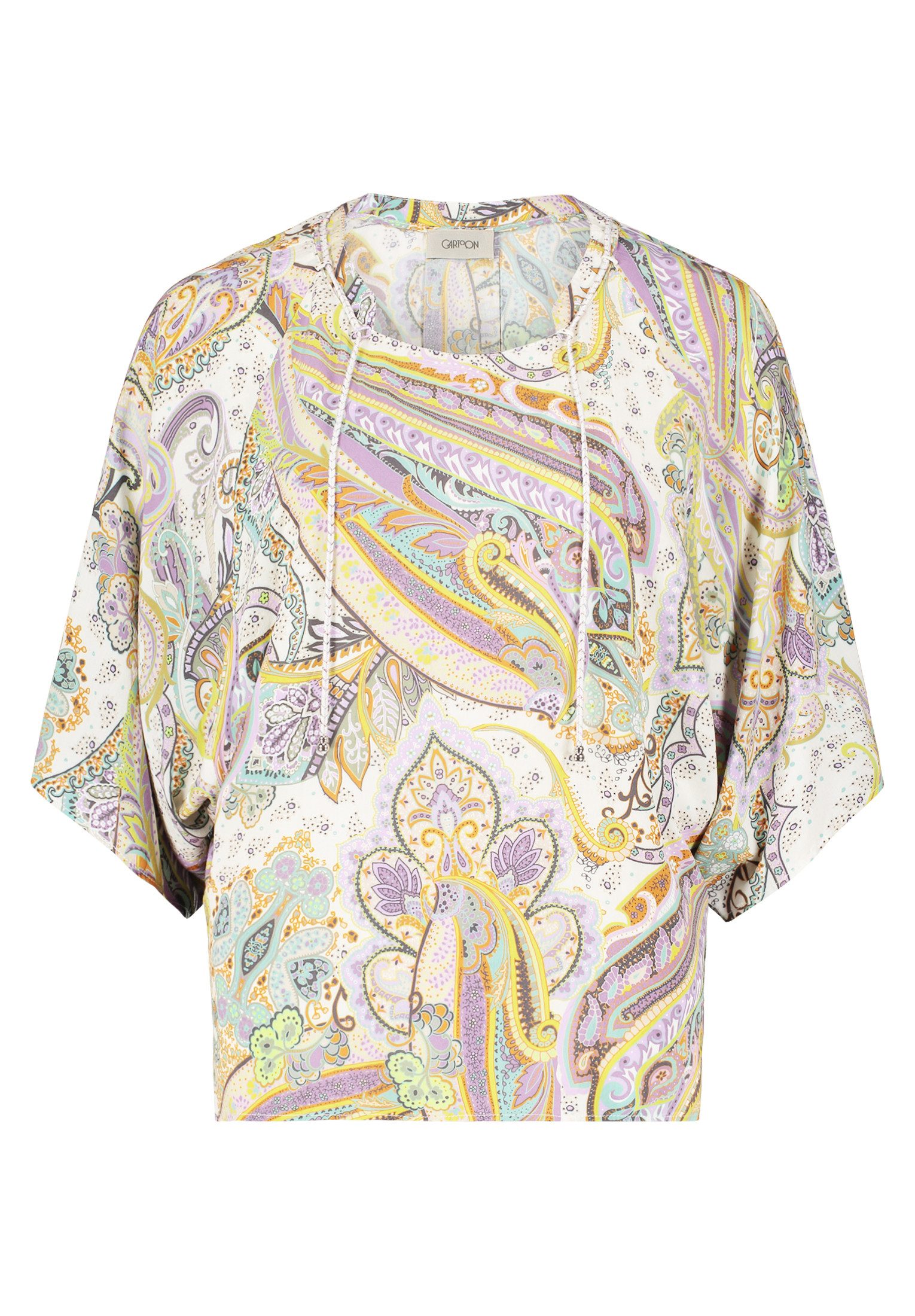 Cartoon Schlupfbluse Cartoon Oversize-Bluse mit Muster günstig online kaufen