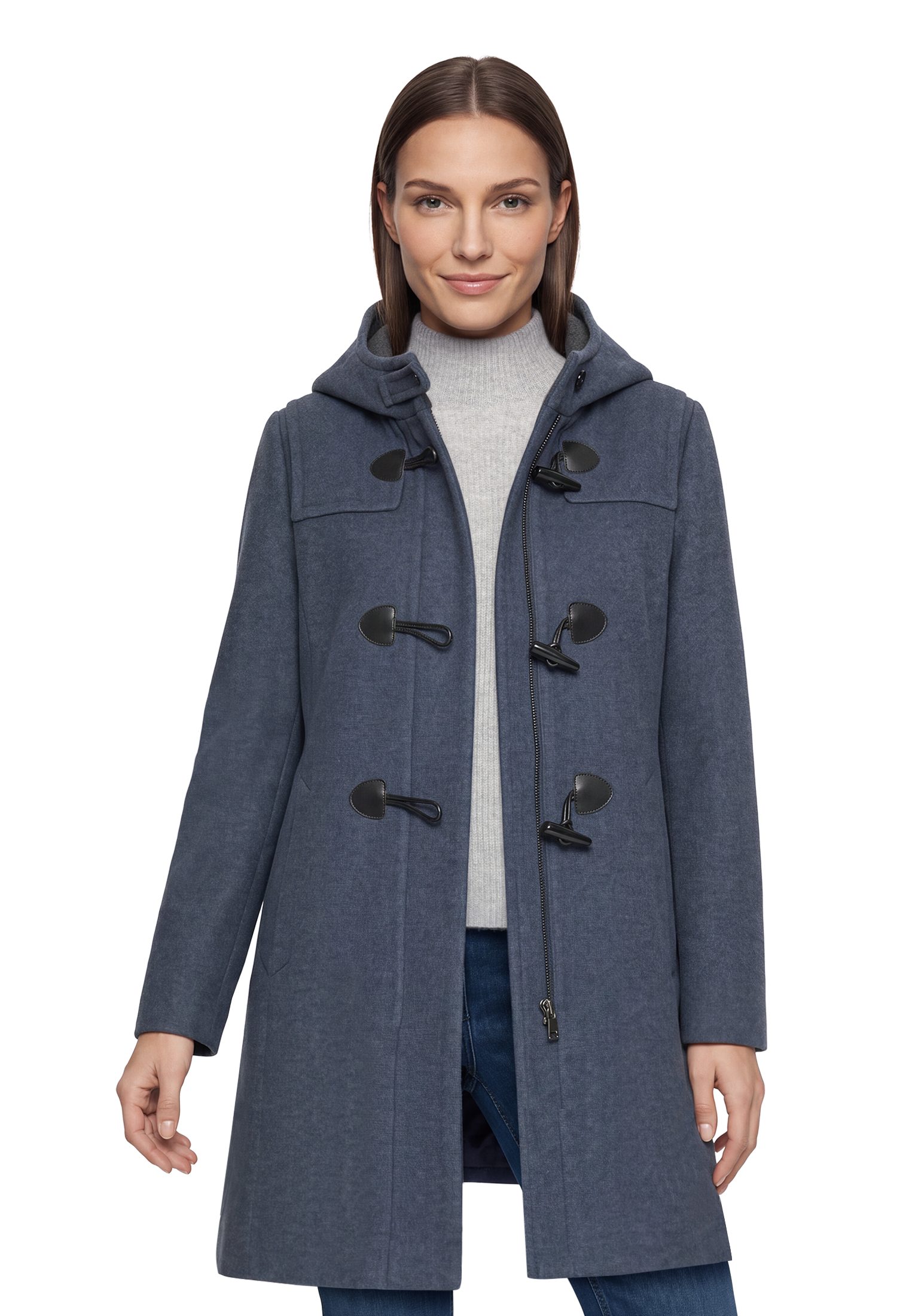 Gil Bret Dufflecoat Mantel im Dufflecoat-Style mit Kapuze/mit Wolle