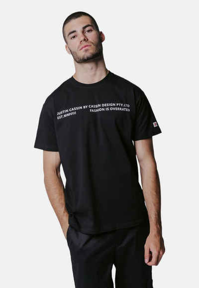 Justin Cassin Sweatshirt Fashion is Overrated T-Shirt mit klassischem Design