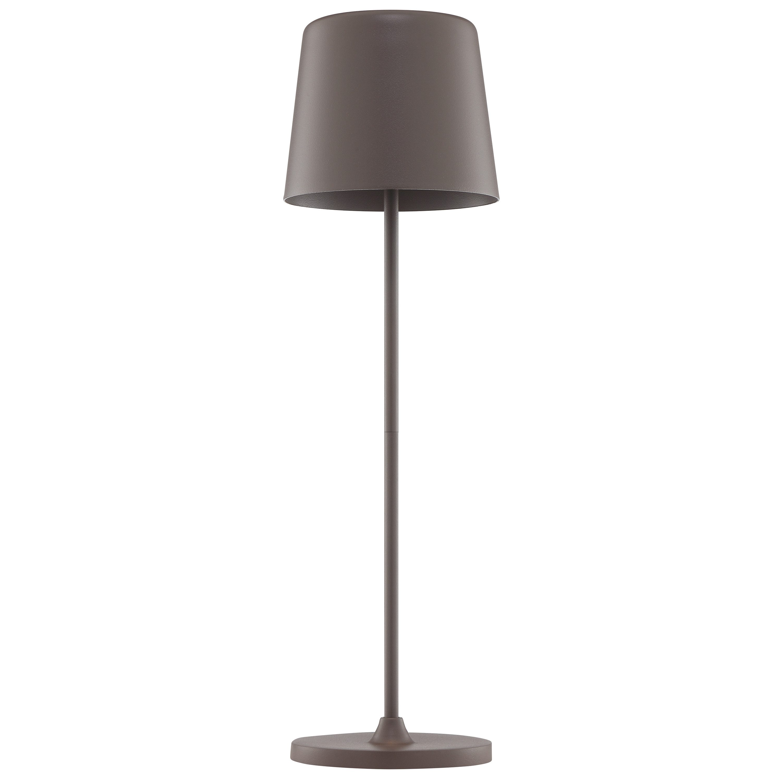 Brilliant LED Tischleuchte Kaami - mobile LED Außen Tischlampe, Dimmfunktion, mehrere Helligkeitsstufen, LED fest integriert, Warmweiß, mobile LED Außen Tischlampe, 37 cm, 310 lm, Touchdimmer, USB