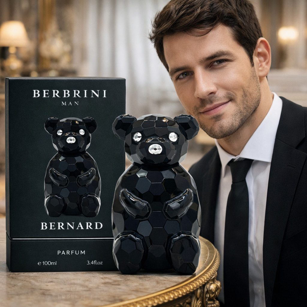 BERBRINI Eau de Parfum Bernard Man, Luxus Herrenduft, Blumig, Würzig, Holzig, 100 ml, 1-tlg., Hergestellt in UK, Luxuriöser Herrenduft, Langanhaltend