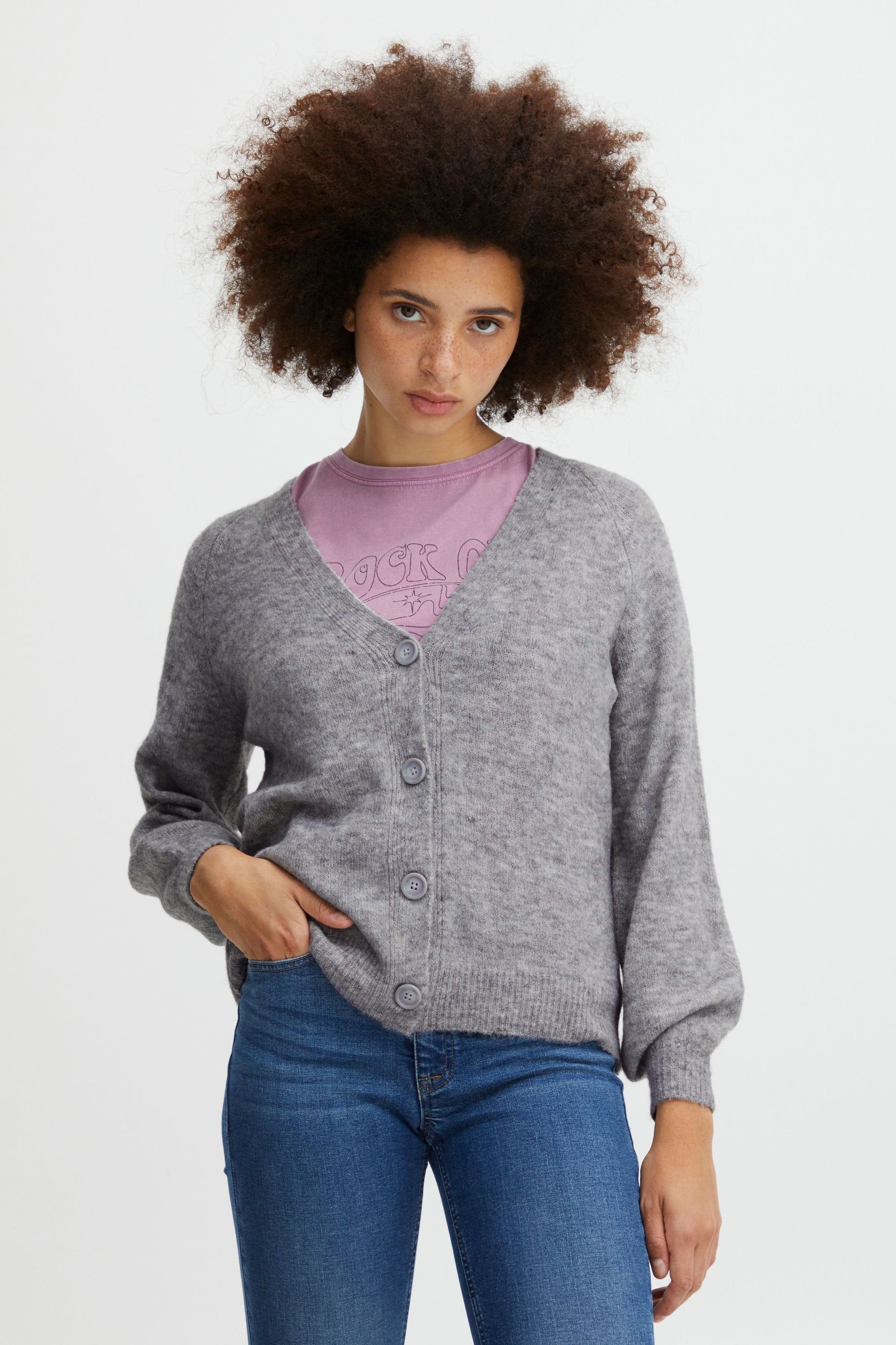 Ichi Strickjacke IHKAMARA CA3 20116948 Grey Melange (200318) | Cardigans