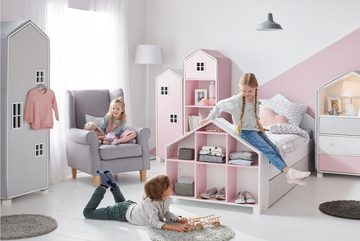 Konsimo Babyzimmer-Komplettset MIRUM Kinderzimmer-Möbelset Komplett-Kinderzimmer, Kommode, Kleiderschrank, Bücherregal
