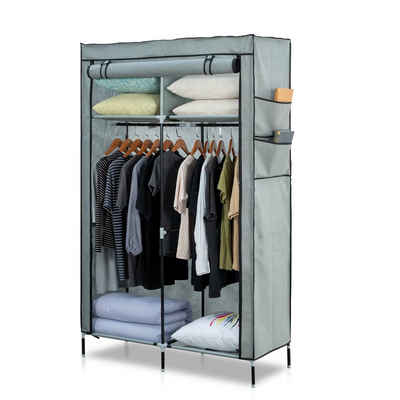 Herzberg Kleiderschrank Herzberg HG-8012: Aufbewahrungsschrank Grau