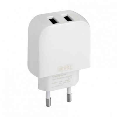 Artwizz PowerPlug Double for Smartphones, Smartwatches and Tablets, white Smartphone-Ladegerät