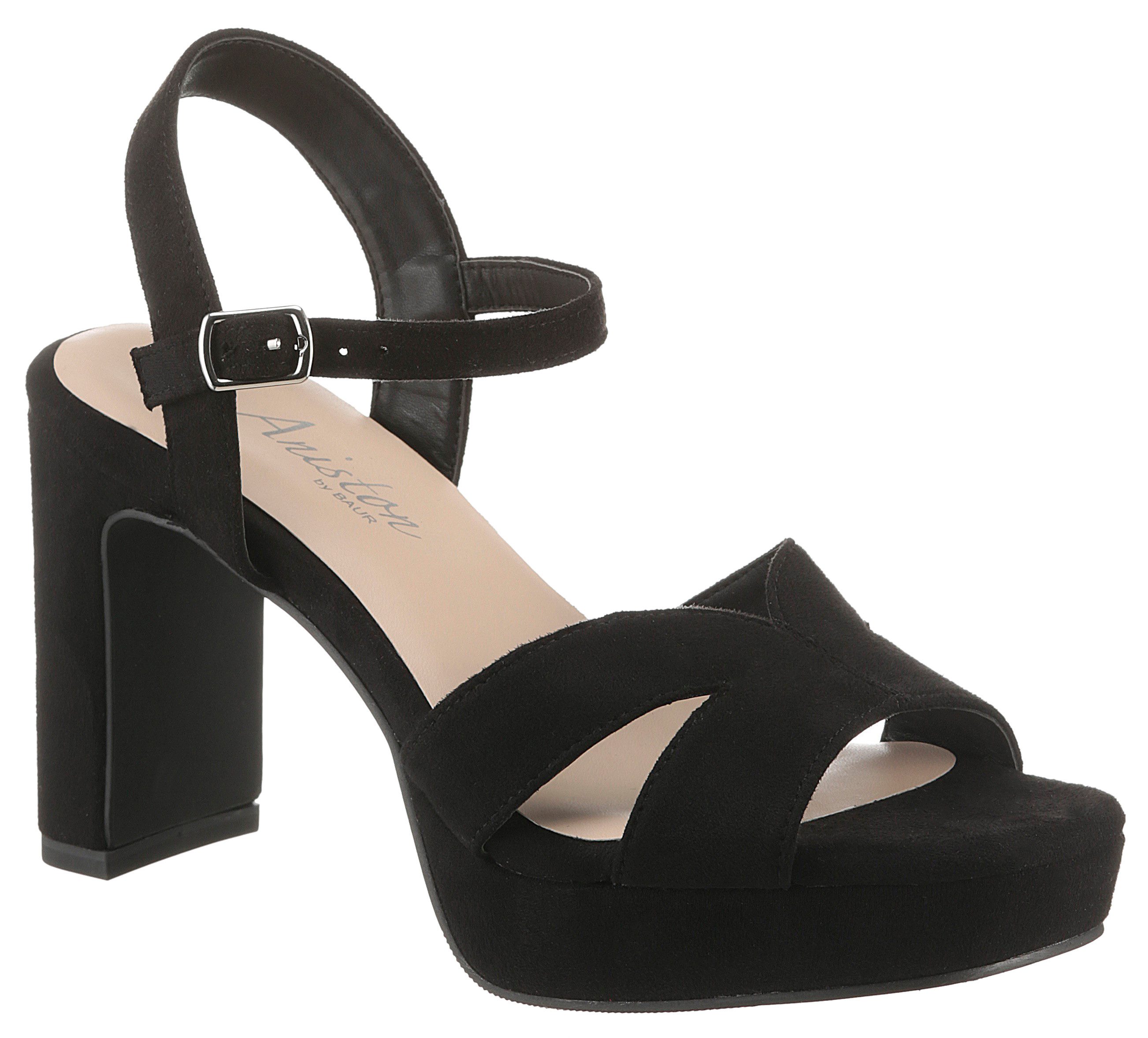 Aniston SHOES High-Heel-Sandalette, Sommerschuh, Abendsandale, Plateau günstig online kaufen