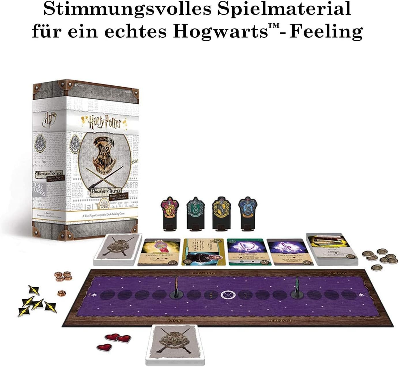 Kosmos Spiel Harry Potter Kartenspiel Kampf um Hogwarts Deckbuilding für 2 Spieler