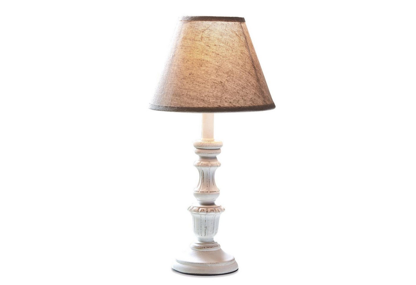 Mirabeau Tischleuchte Tischlampe Créteil braun/antikweiß