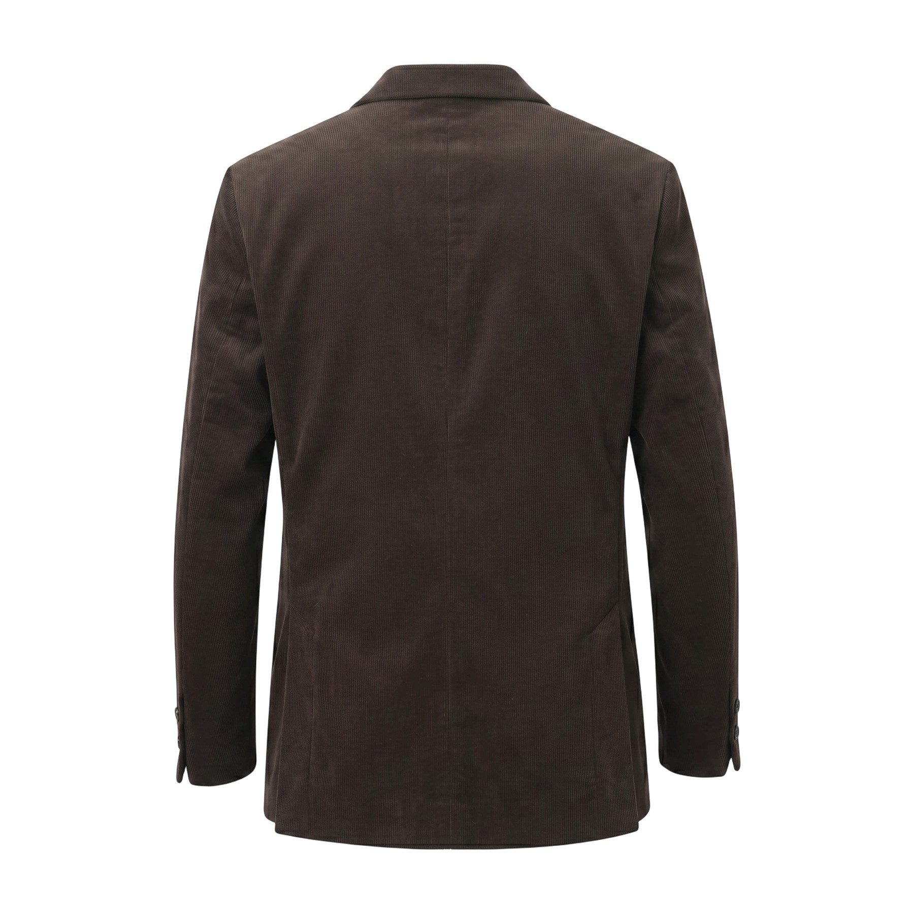 Allthemen Anzugsakko Herren Sakko mit Kordmuster aus Baumwolle Anzugjacke Retro Regular Fit – Bild 2 von 5