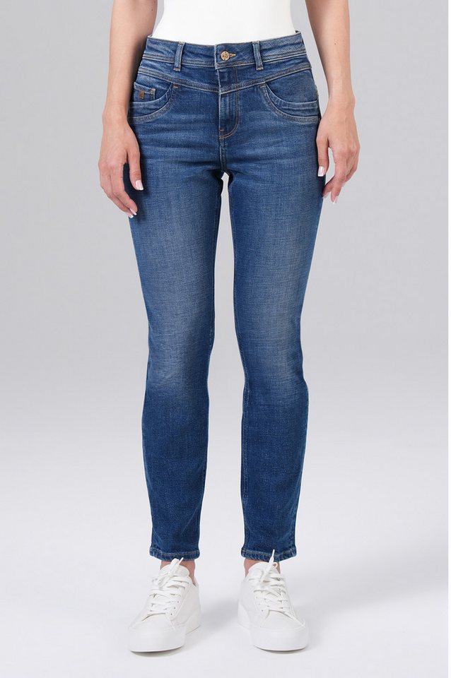Miracle of Denim Stretch-Jeans MOD JEANS REA mid blue NOS-2112.877