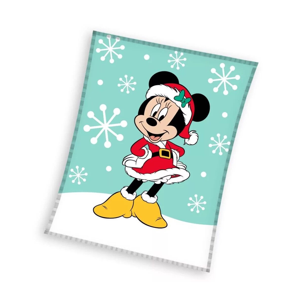 Wohndecke Disney Minnie Snow Weihnachten Coral Fleece Decke 130x160cm, Disney, Geschenkidee für Mädchen und Jungen