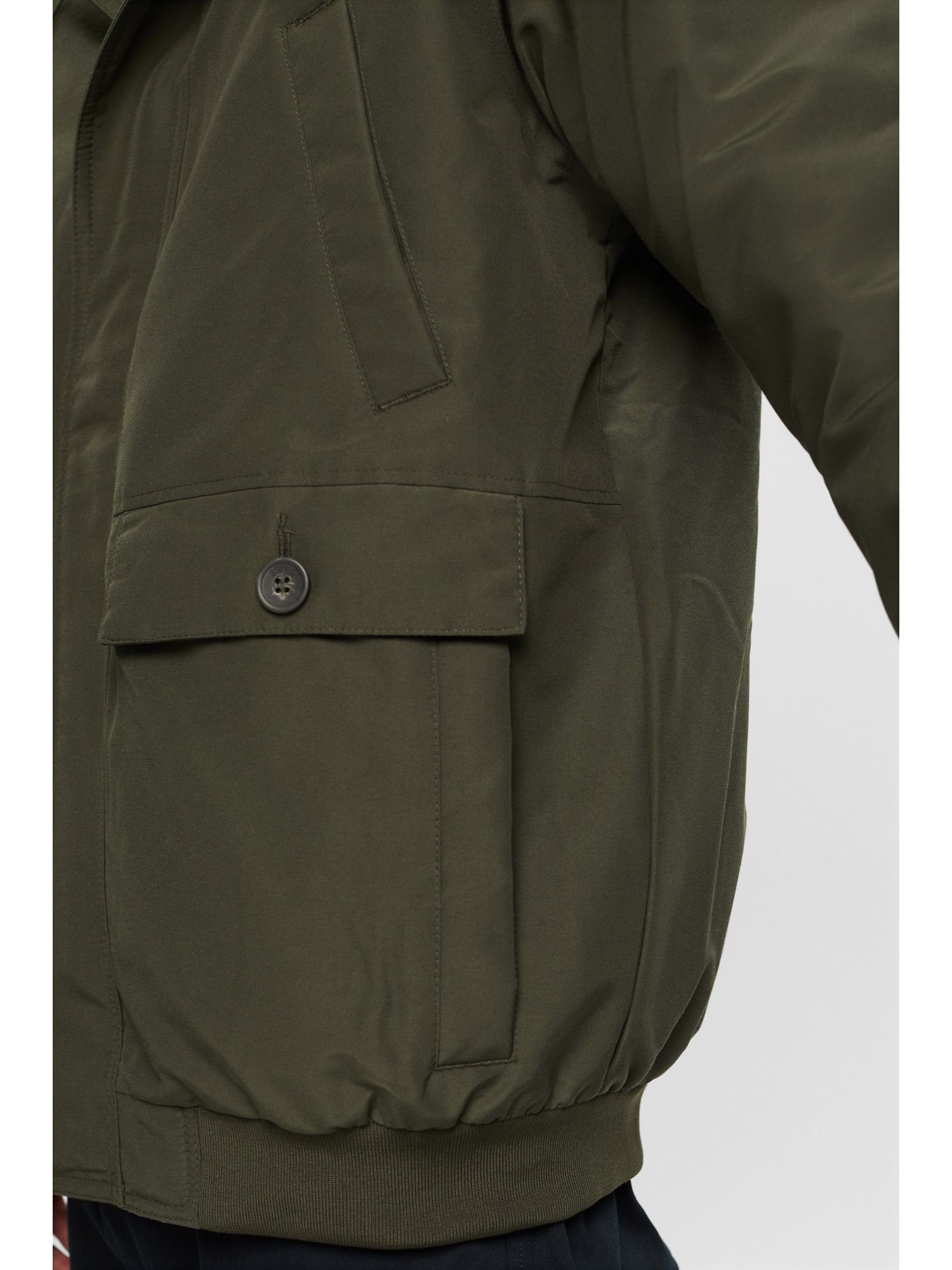 Wattierte Esprit KHAKI DARK Shell-Jacke Softshelljacke