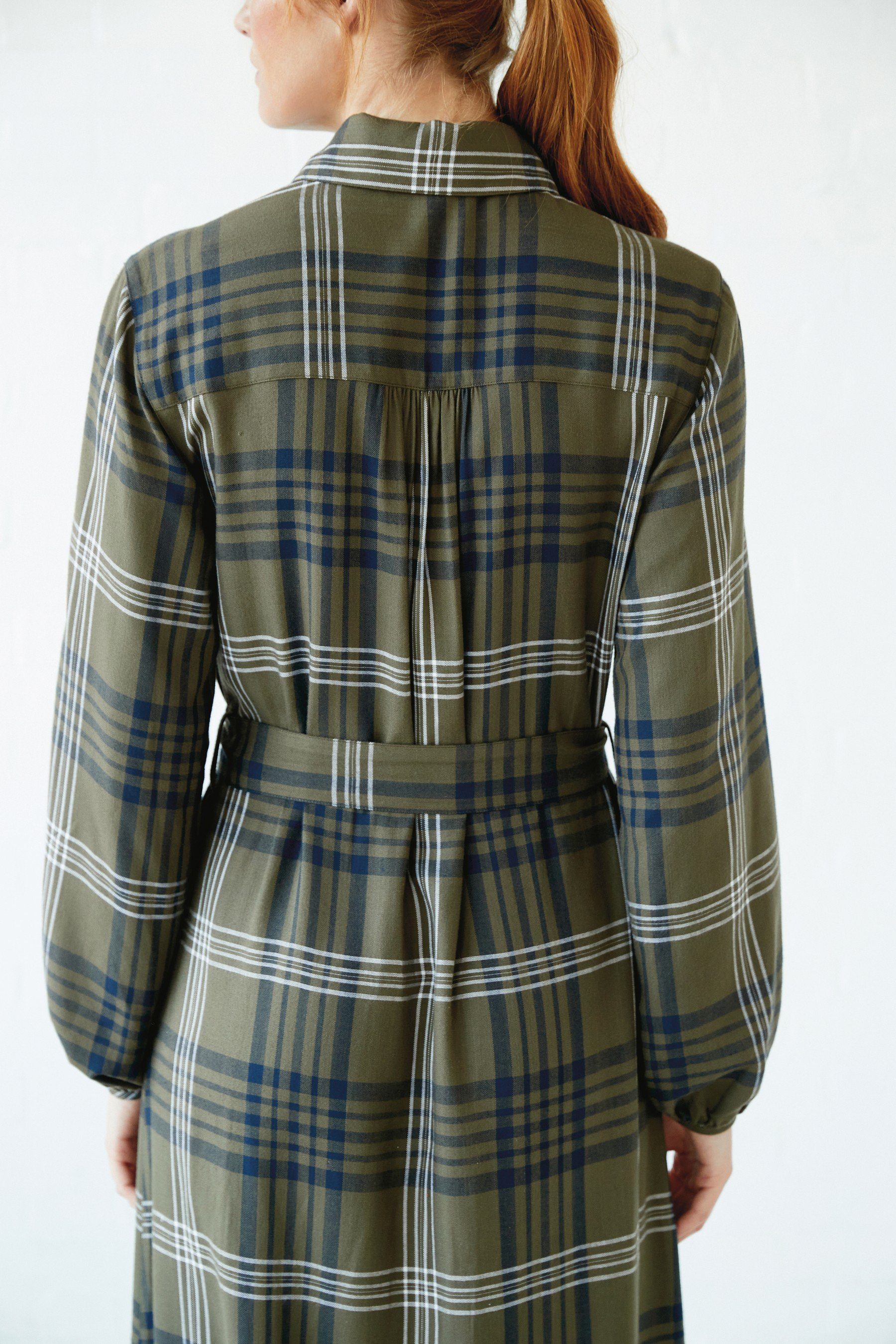 Damen Kleider Next Blusenkleid Midi Shirt-Kleid