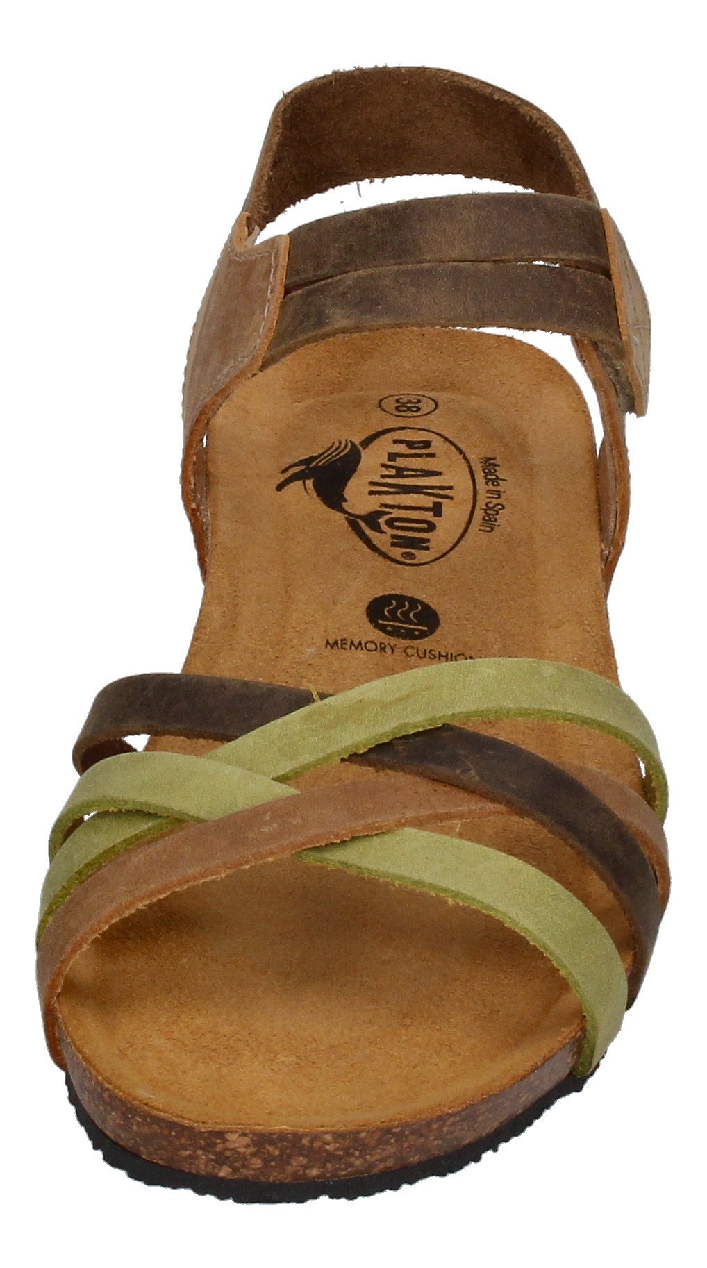 Plakton 775897 Kaki Beig Riemchensandalette Pistacho