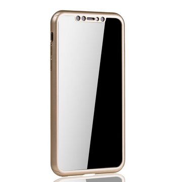 König Design Handyhülle Apple iPhone 11 Pro, Apple iPhone 11 Pro Handyhülle 360 Grad Schutz Full Cover Gold