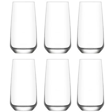 TYA Collection Gläser-Set Wassergläser Saftgläser Trinkgläser Hause Restaurants Partys 6er 480cc, Glas